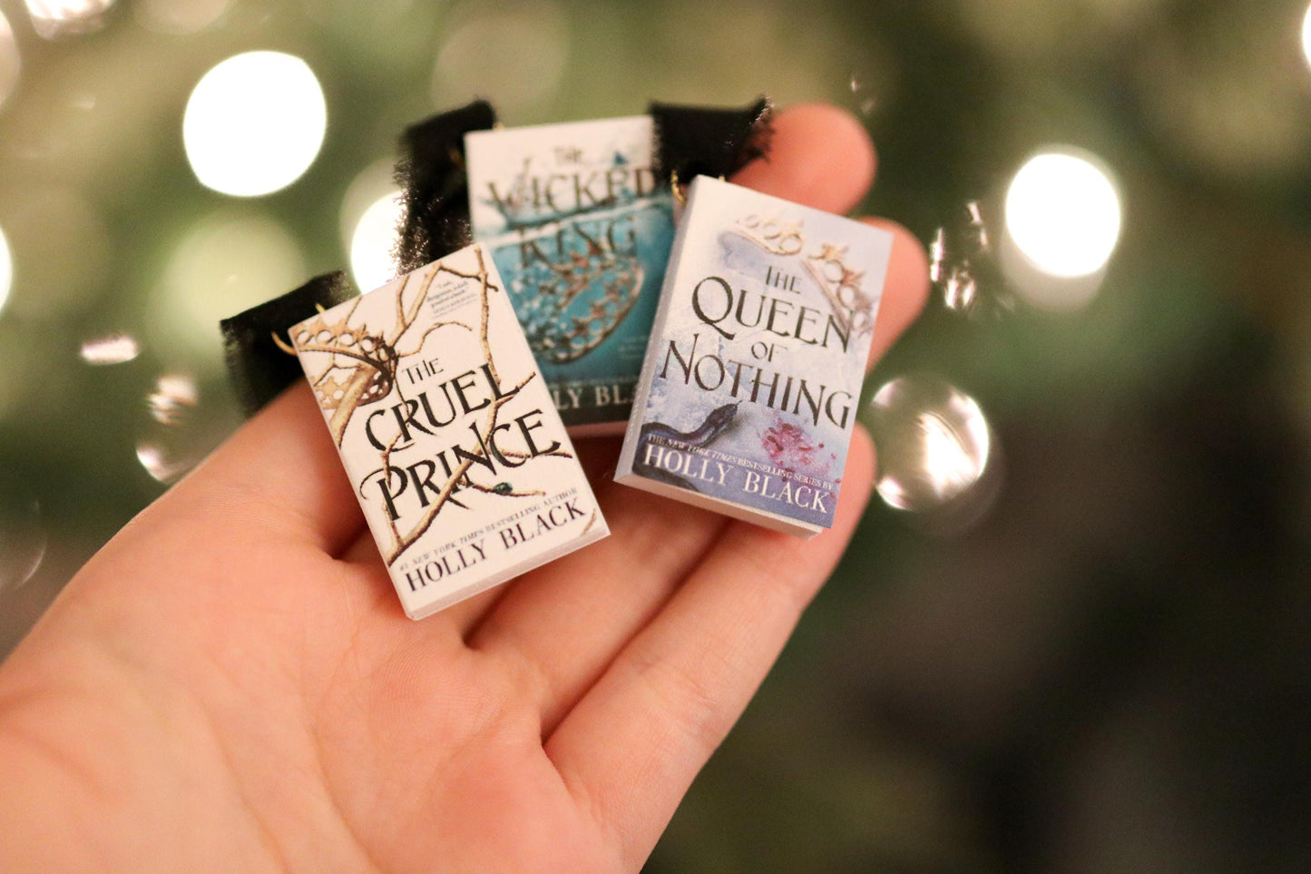 Holly Black Mini Book Ornaments