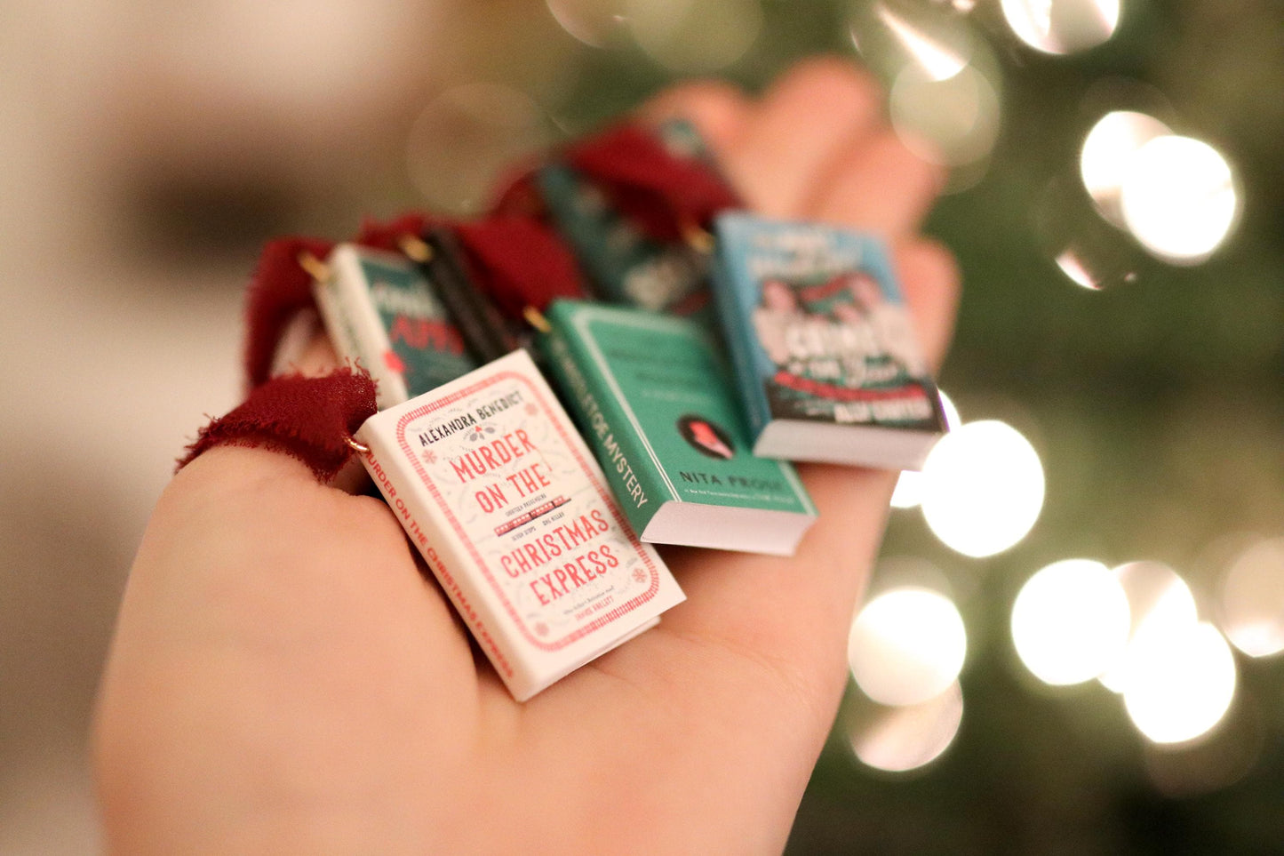 Christmas Thriller Mini Book Ornaments