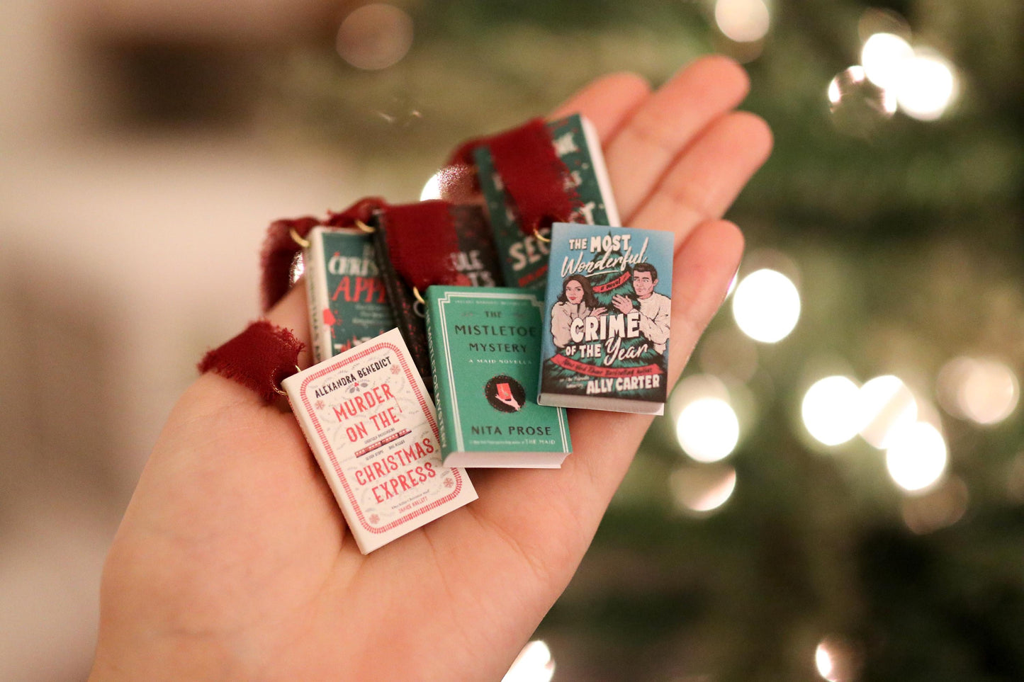 Christmas Thriller Mini Book Ornaments