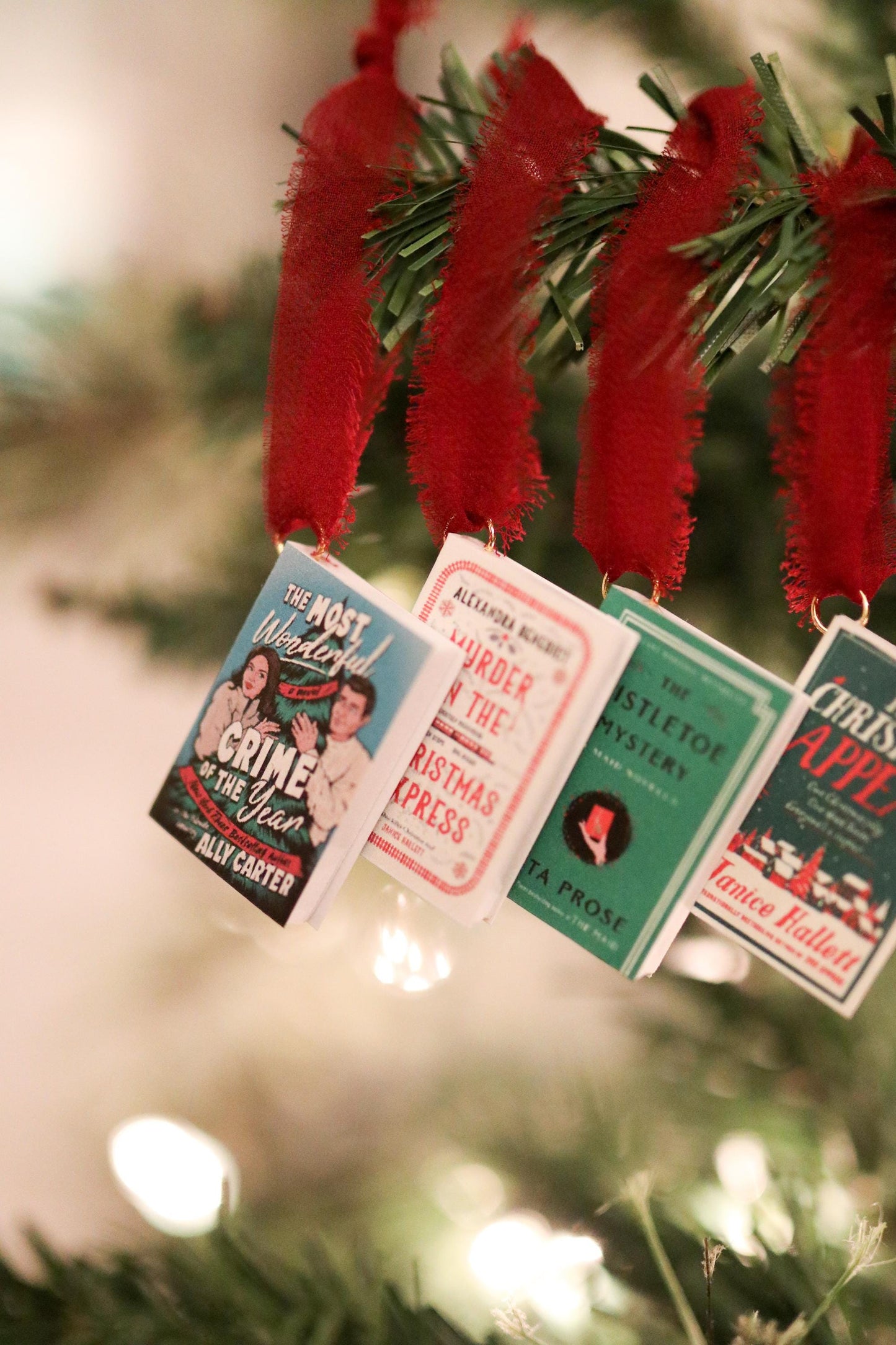 Christmas Thriller Mini Book Ornaments