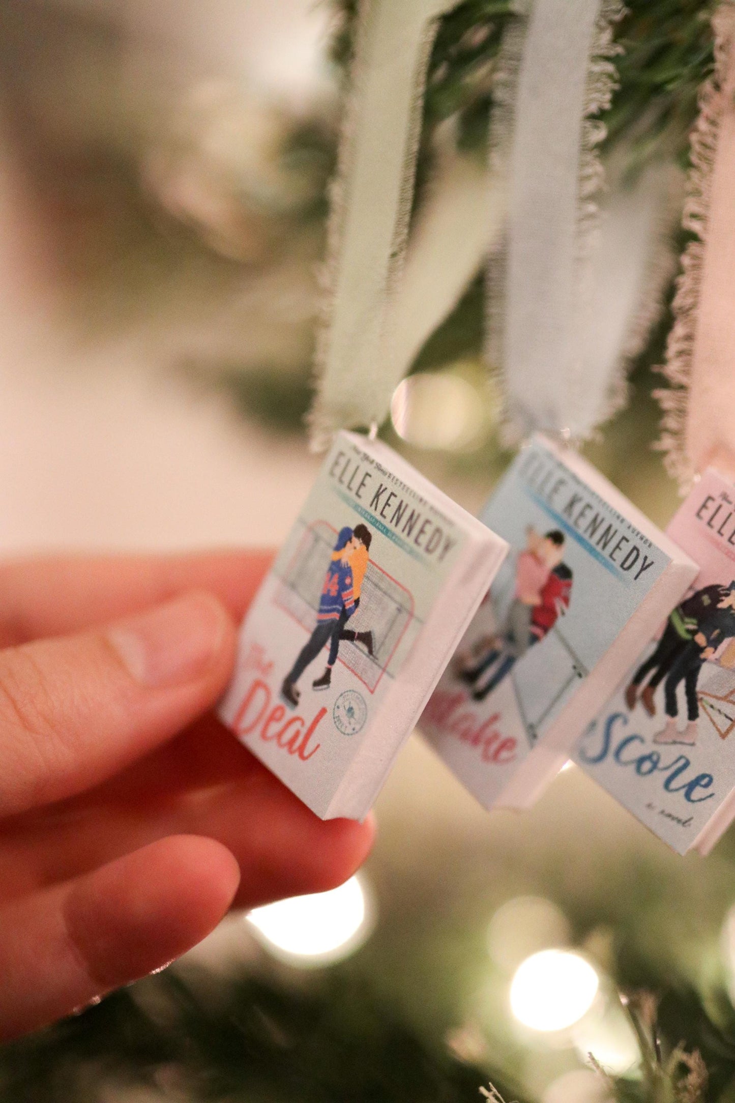 Off-Campus Mini Book Ornaments