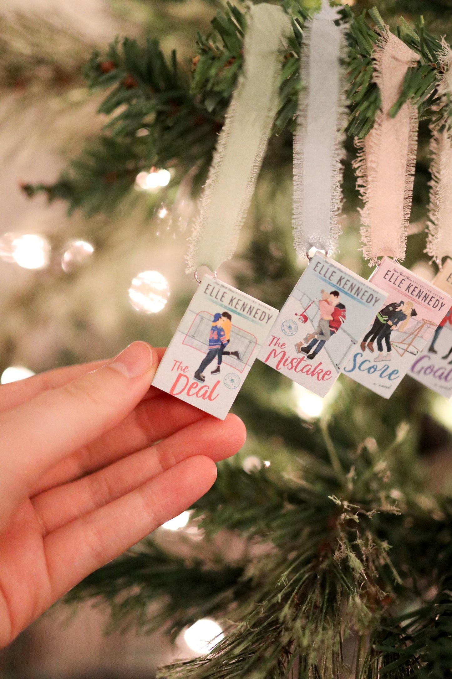 Off-Campus Mini Book Ornaments
