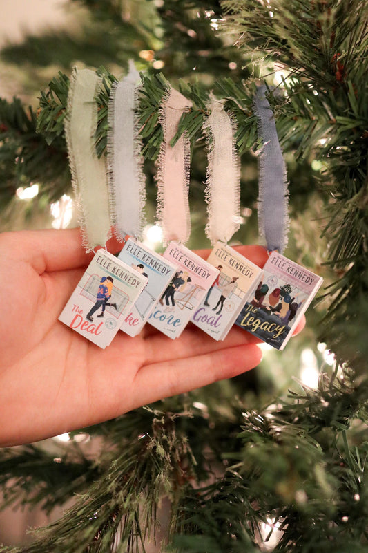 Off-Campus Mini Book Ornaments