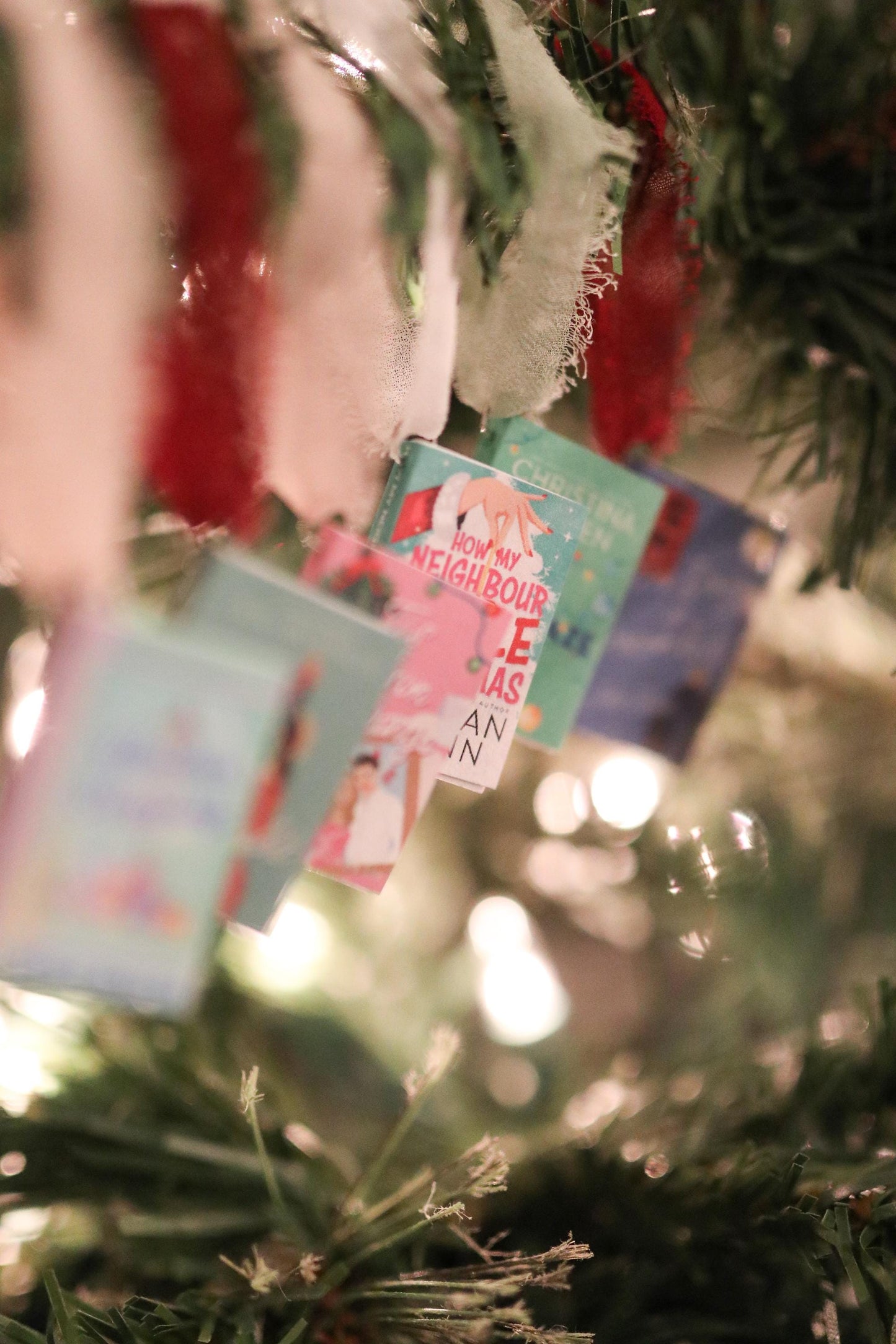 Christmas Romance Mini Book Ornaments