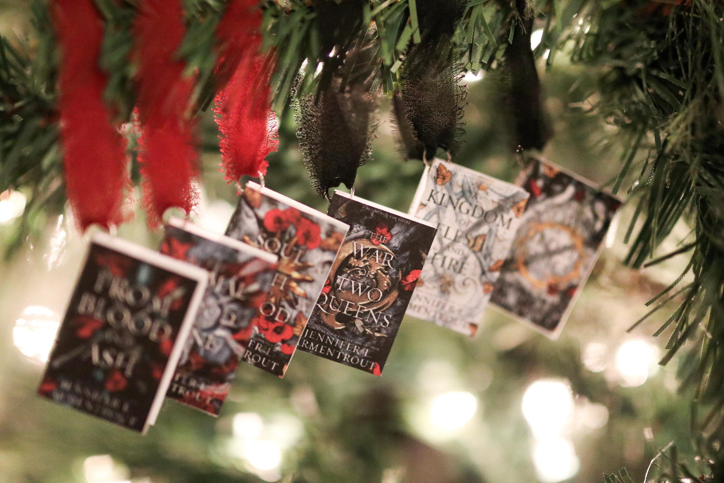 Jennifer L. Armentrout Inspired Mini Book Ornaments