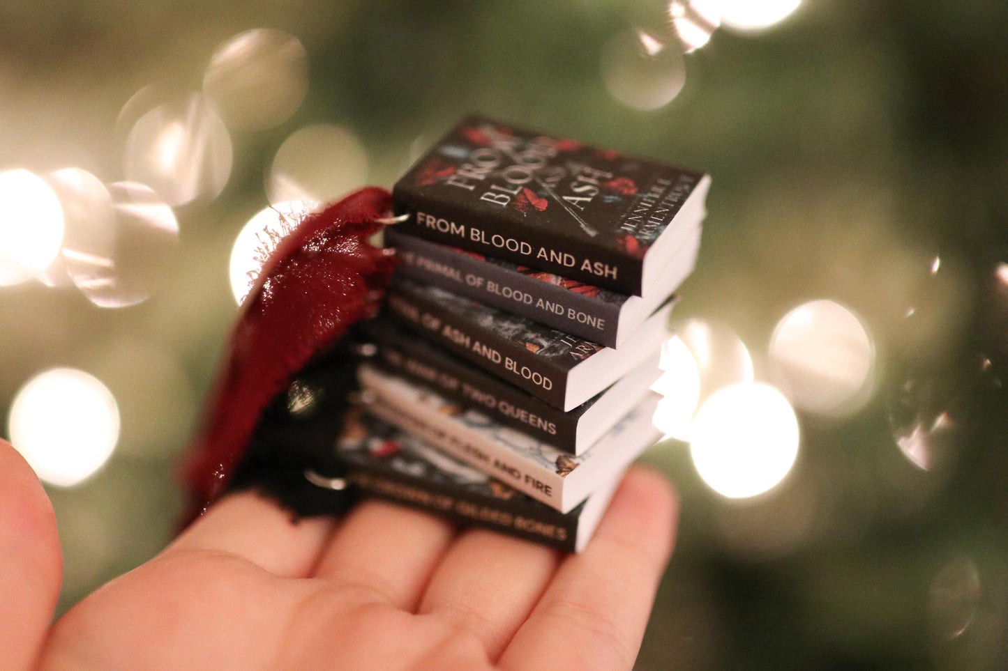 Jennifer L. Armentrout Inspired Mini Book Ornaments