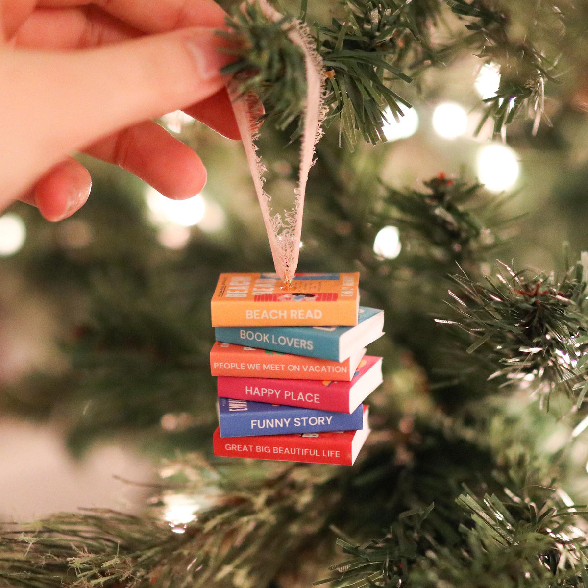 CUSTOM Book Club Ornament
