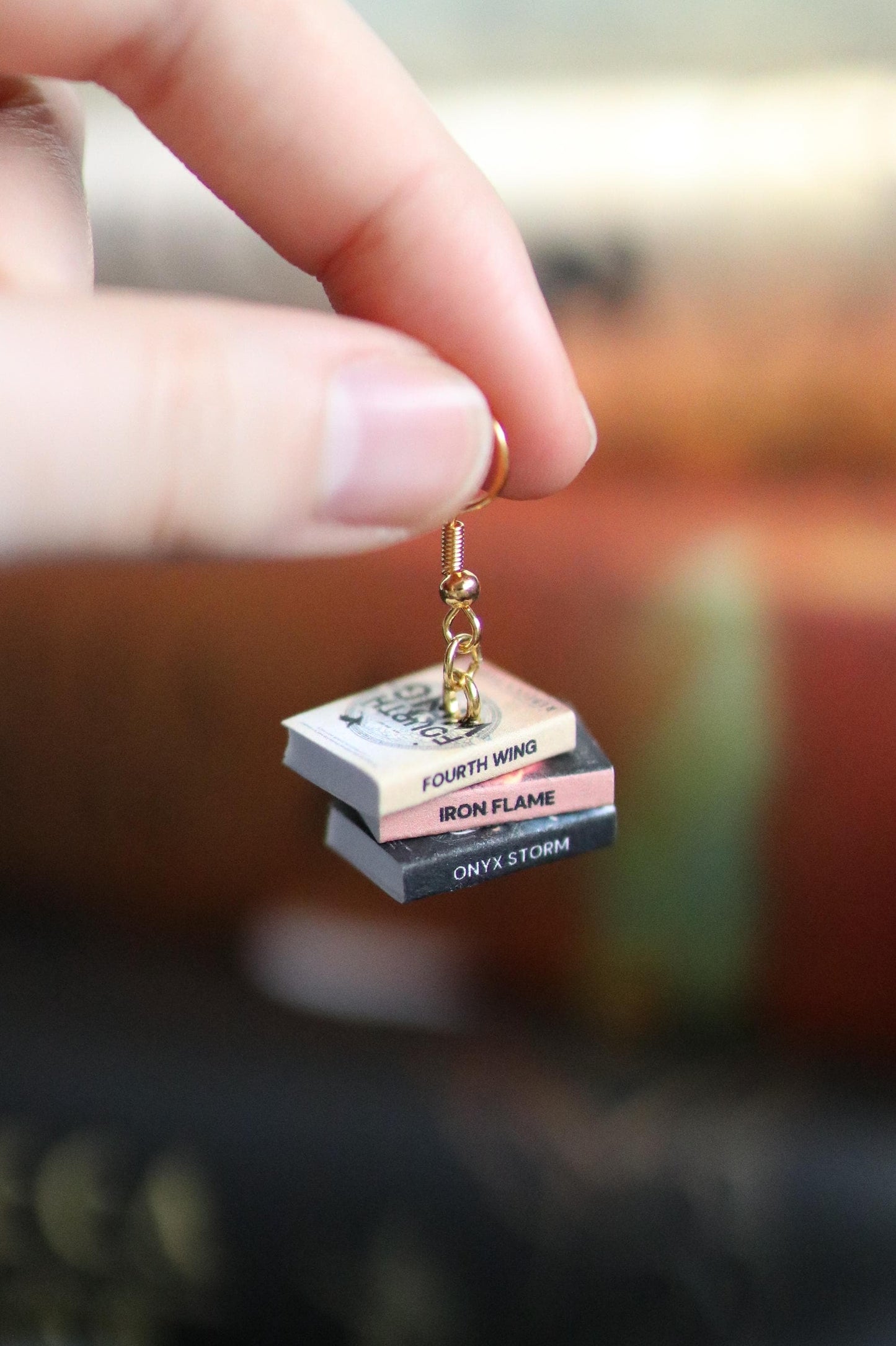 Fourth Wing Bookish Earrings