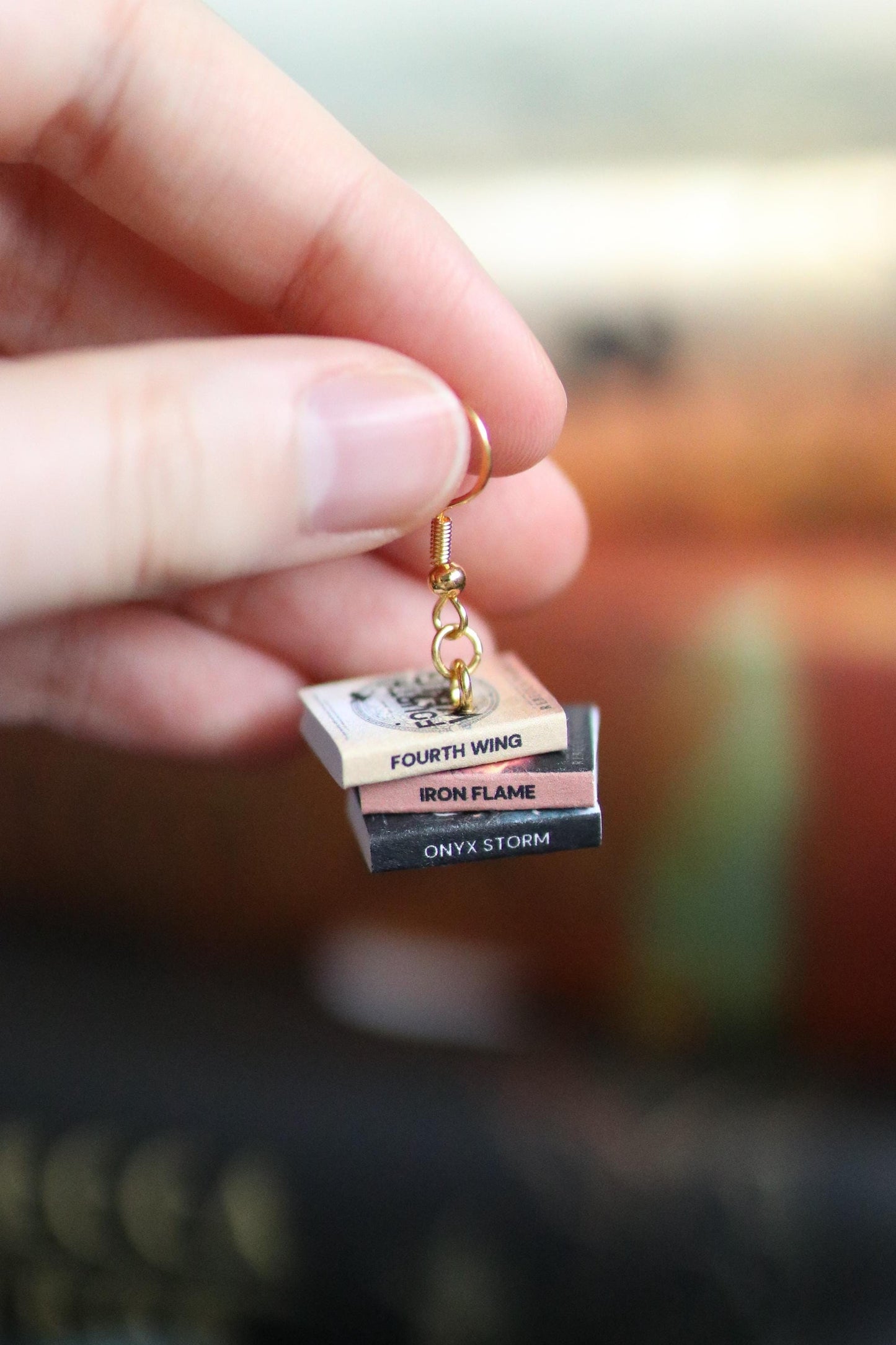 Fourth Wing Bookish Earrings