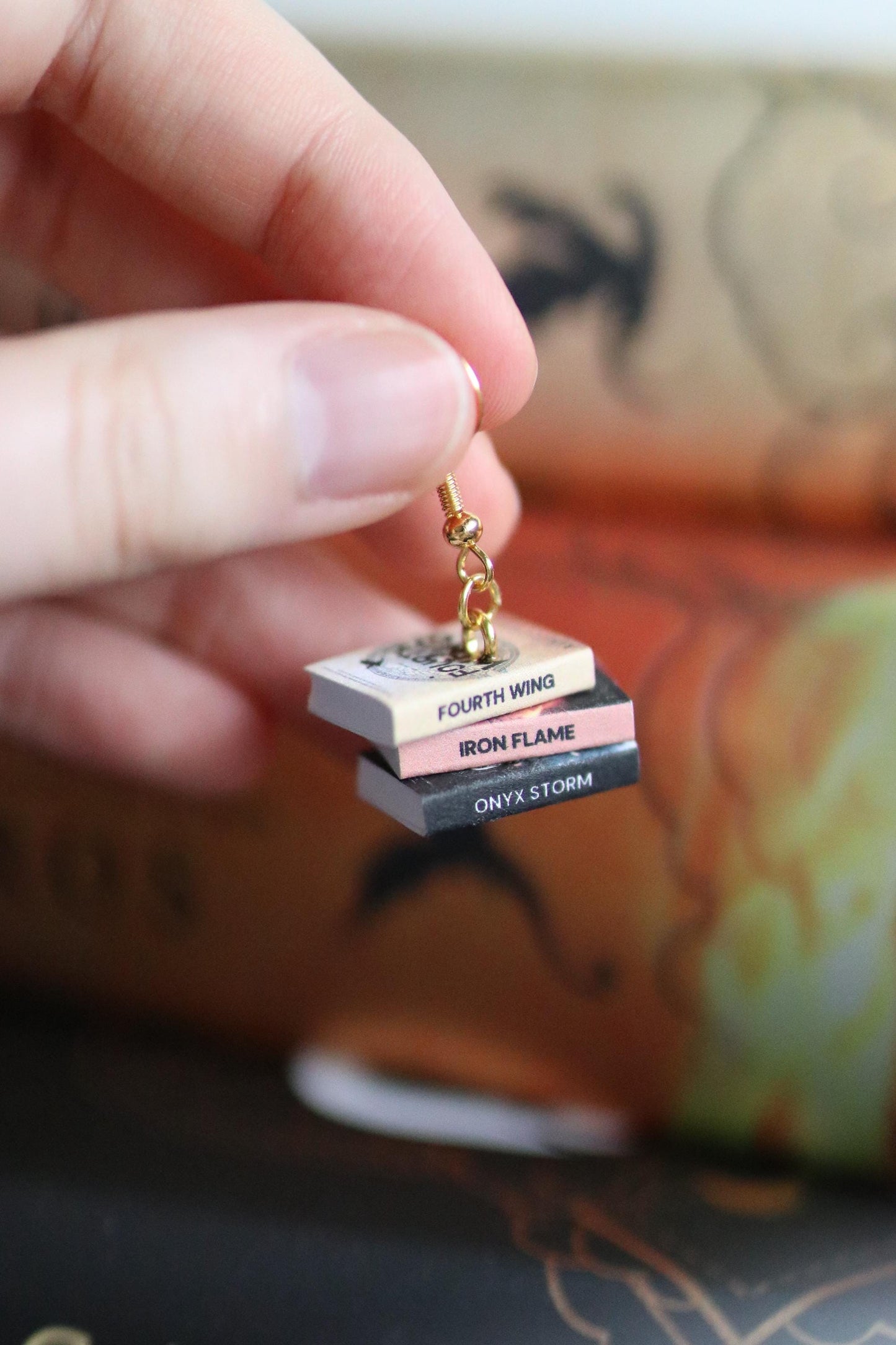 Fourth Wing Bookish Earrings