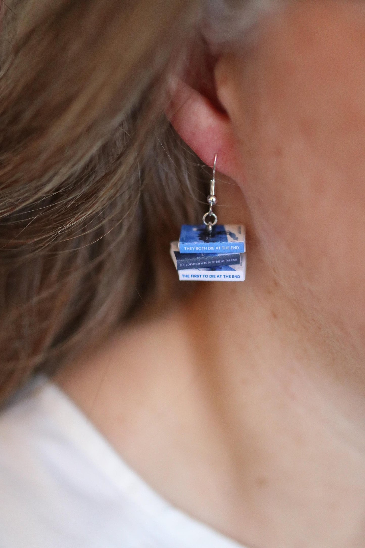 Death-Cast Bookish Earrings