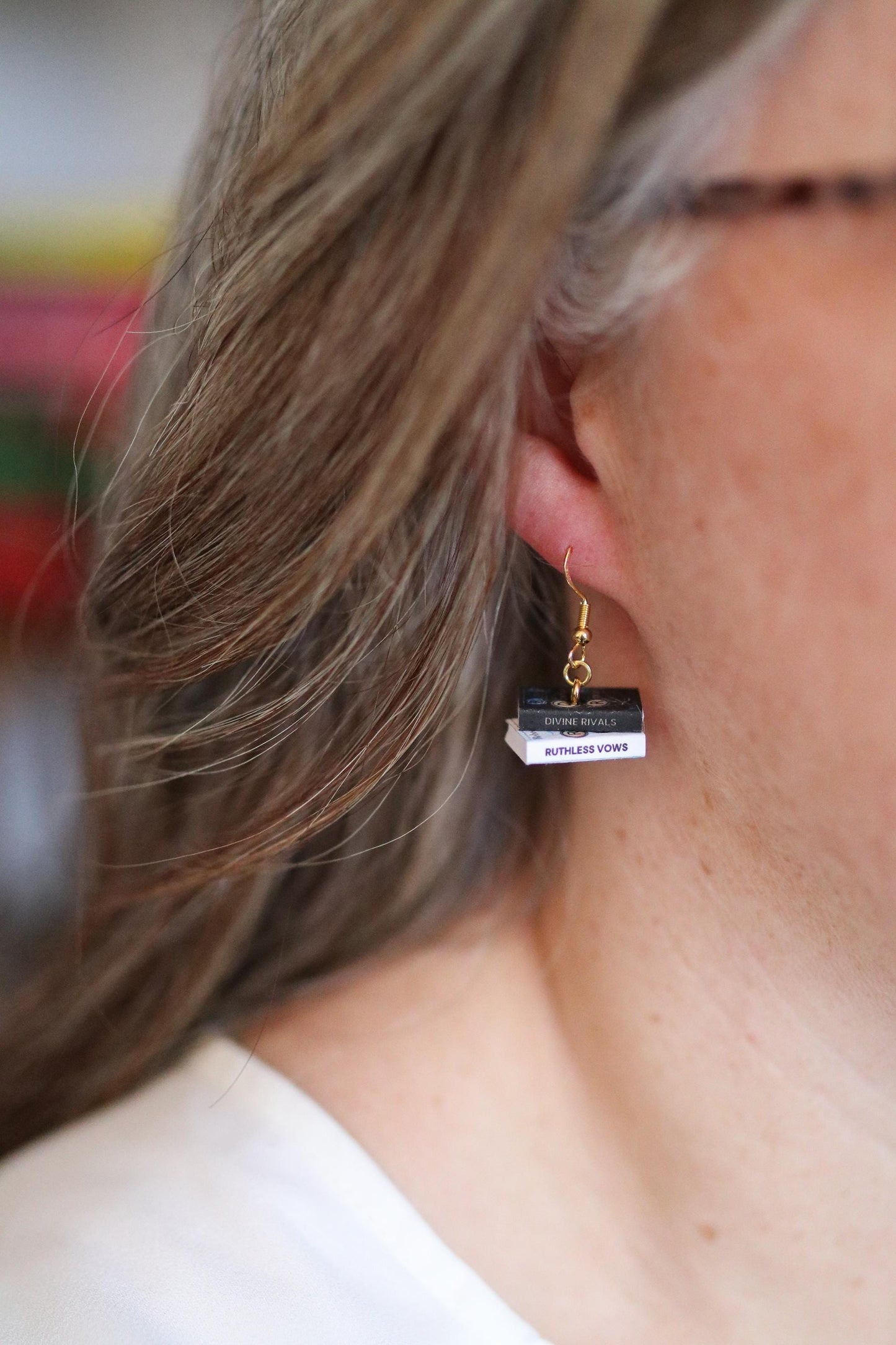Divine Rivals Bookish Earrings