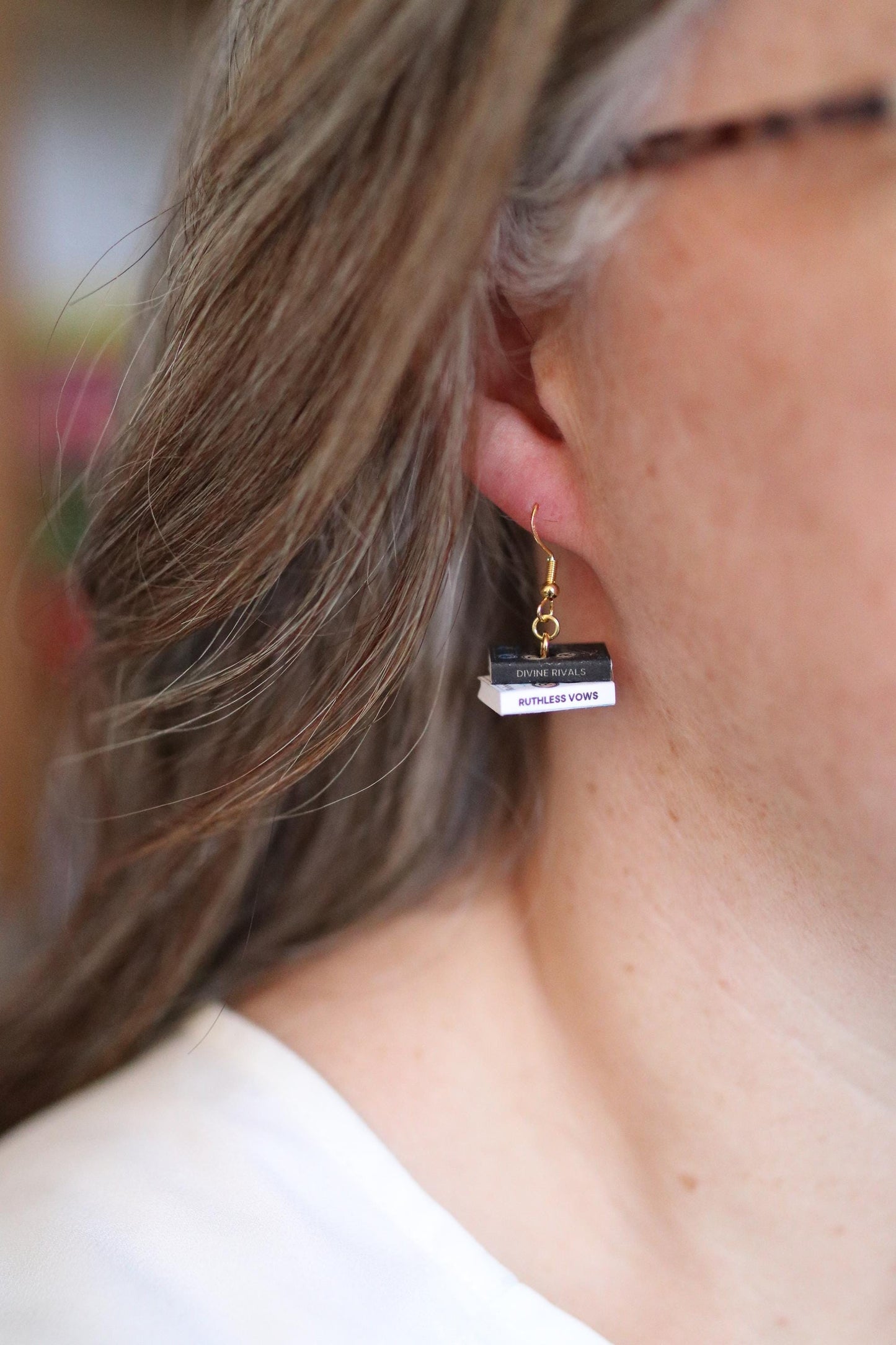 Divine Rivals Bookish Earrings