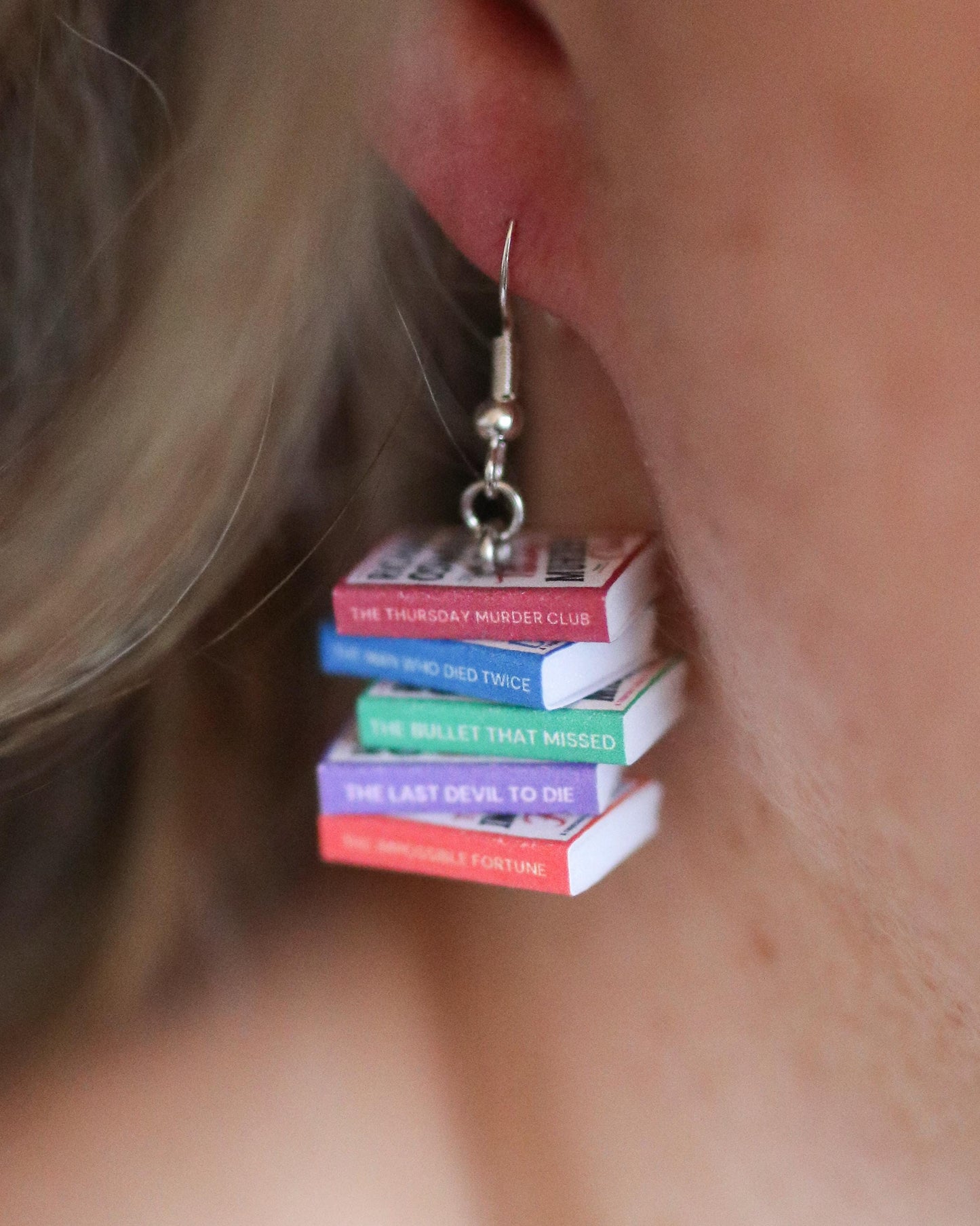 Richard Osman Bookish Earrings