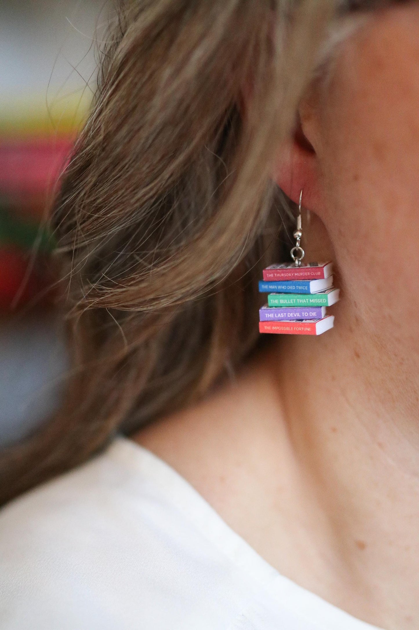 Richard Osman Bookish Earrings