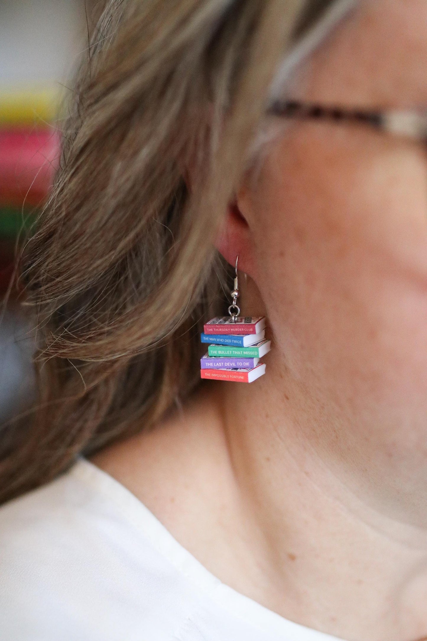 Richard Osman Bookish Earrings