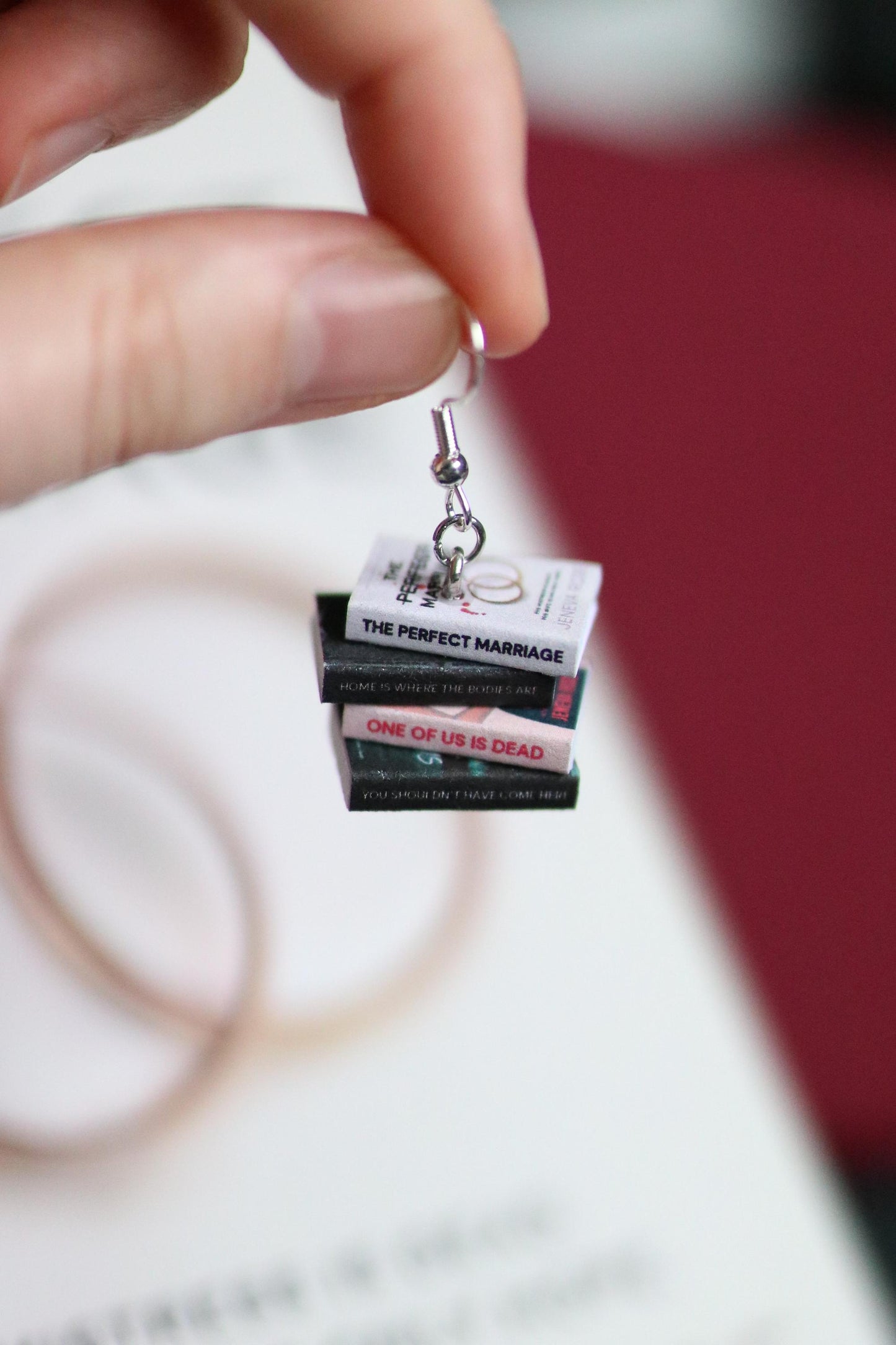 Jeneva Rose Bookish Earrings
