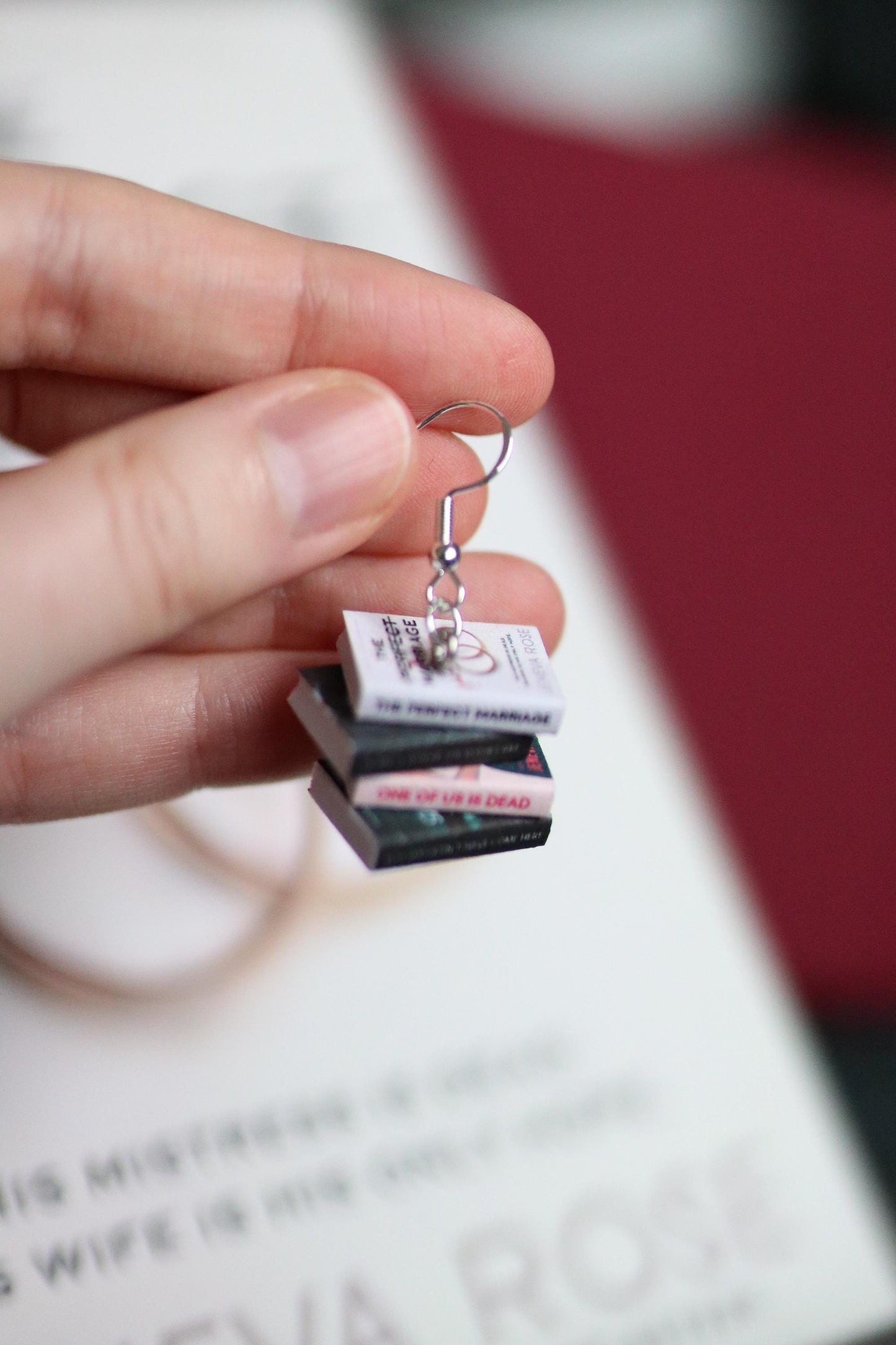 Jeneva Rose Bookish Earrings