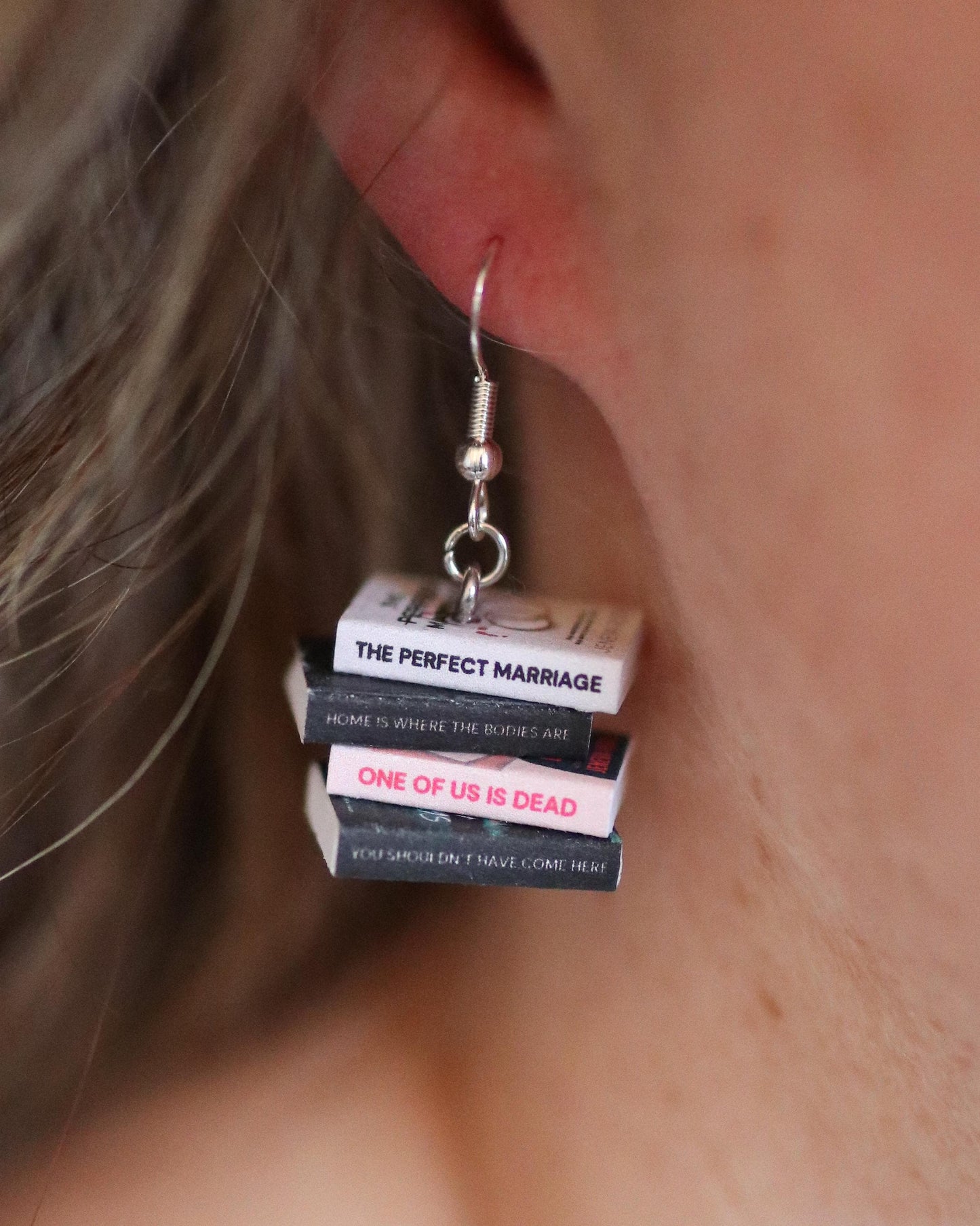 Jeneva Rose Bookish Earrings