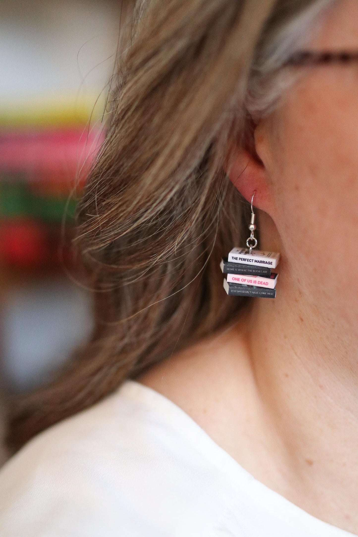 Jeneva Rose Bookish Earrings