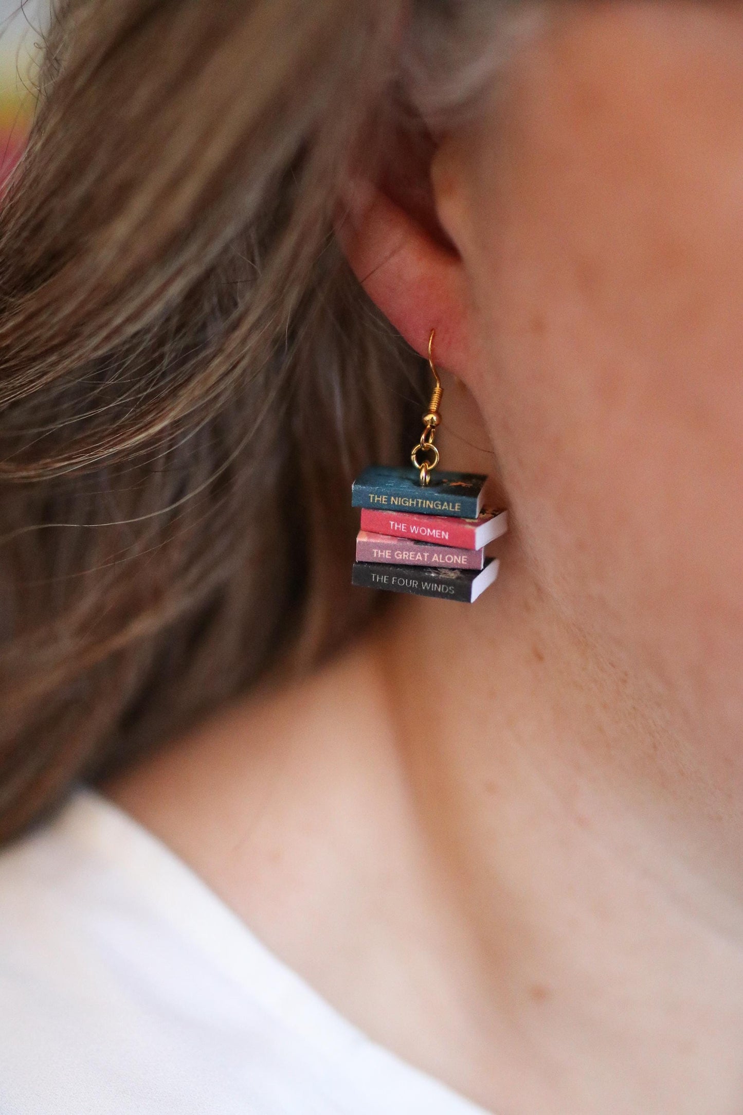 Kristin Hannah Bookish Earrings