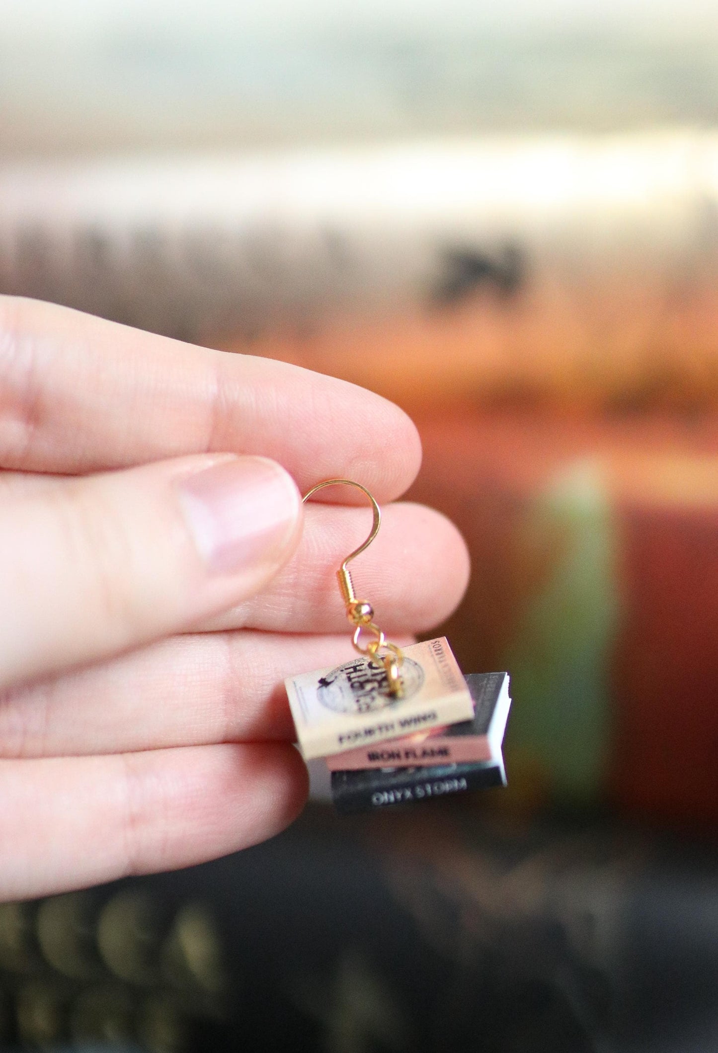 Fourth Wing Bookish Earrings