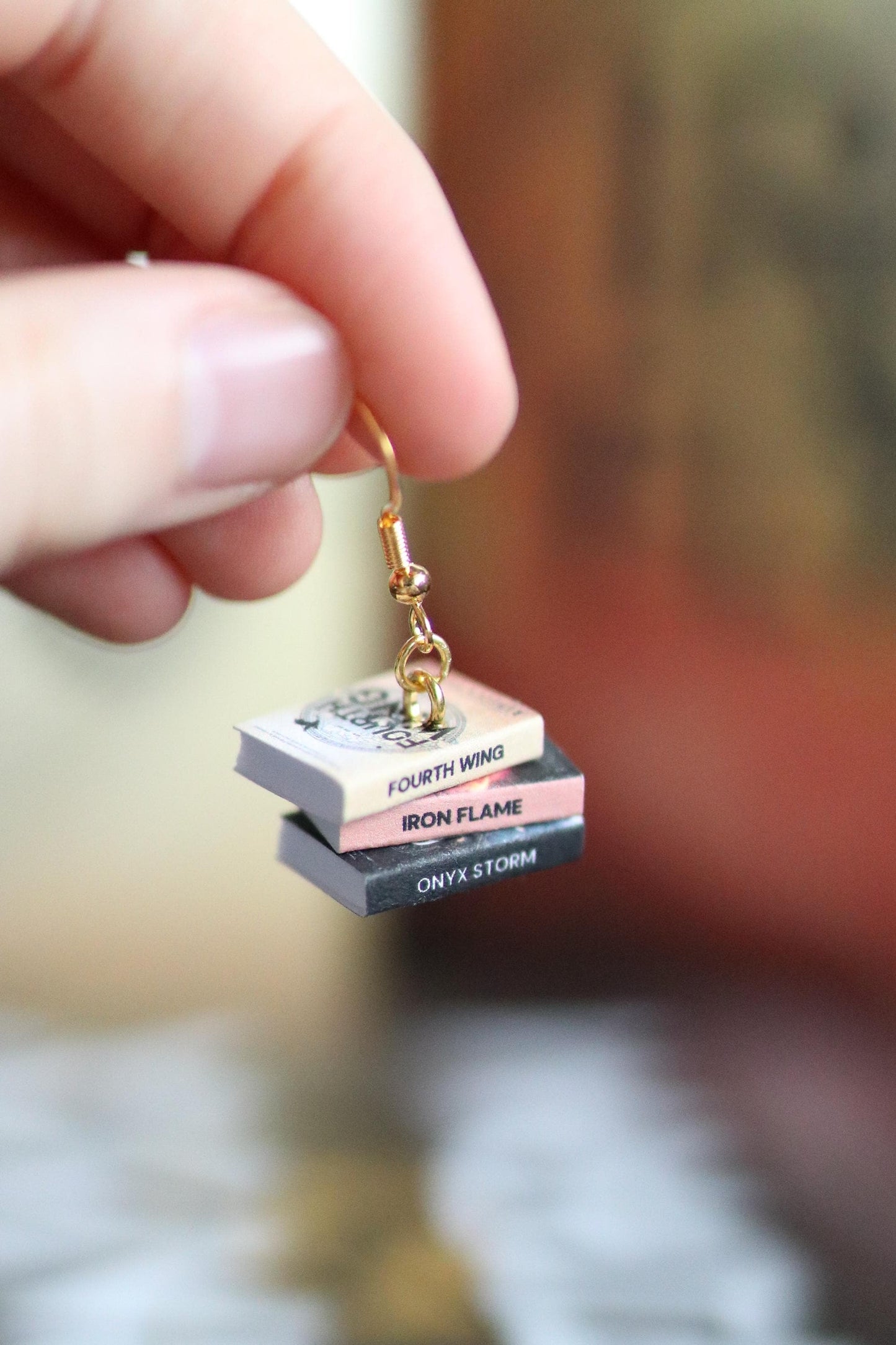 Fourth Wing Bookish Earrings