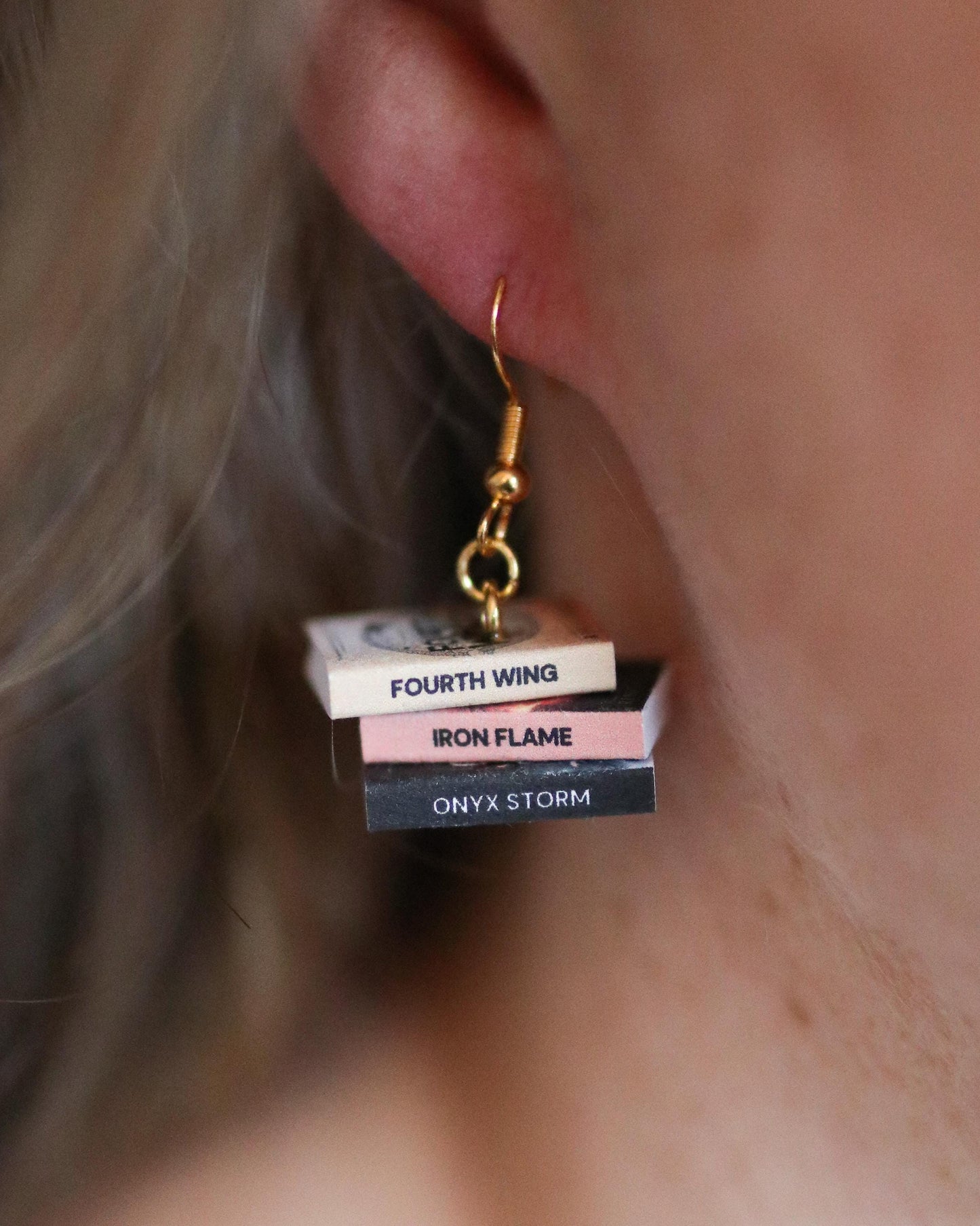 Fourth Wing Bookish Earrings