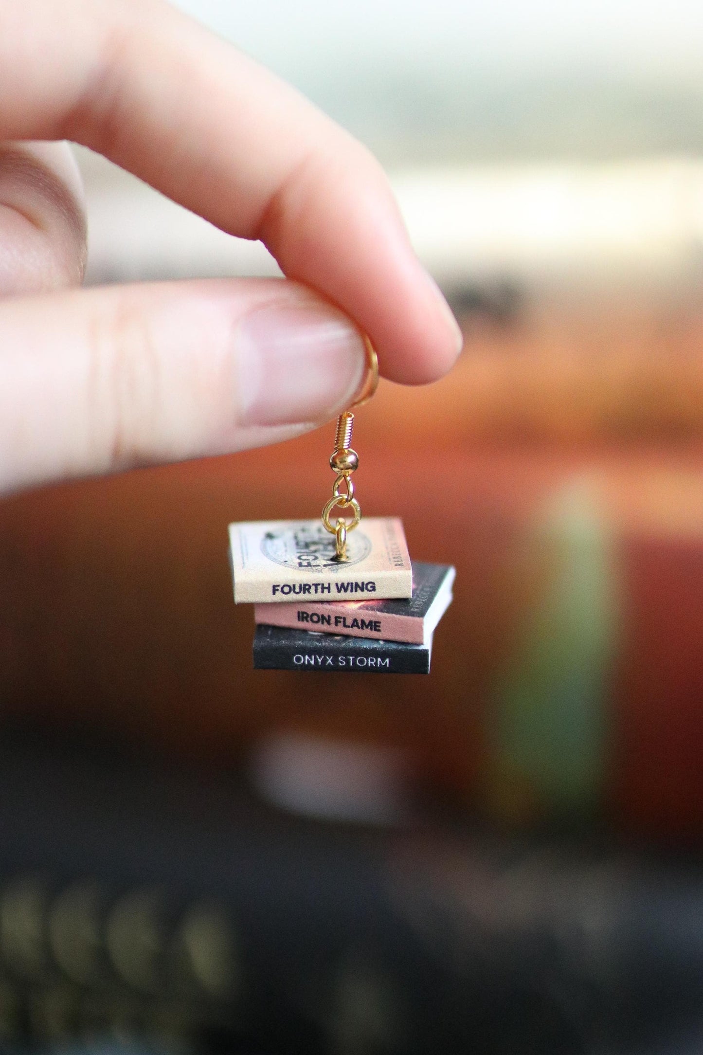 Fourth Wing Bookish Earrings