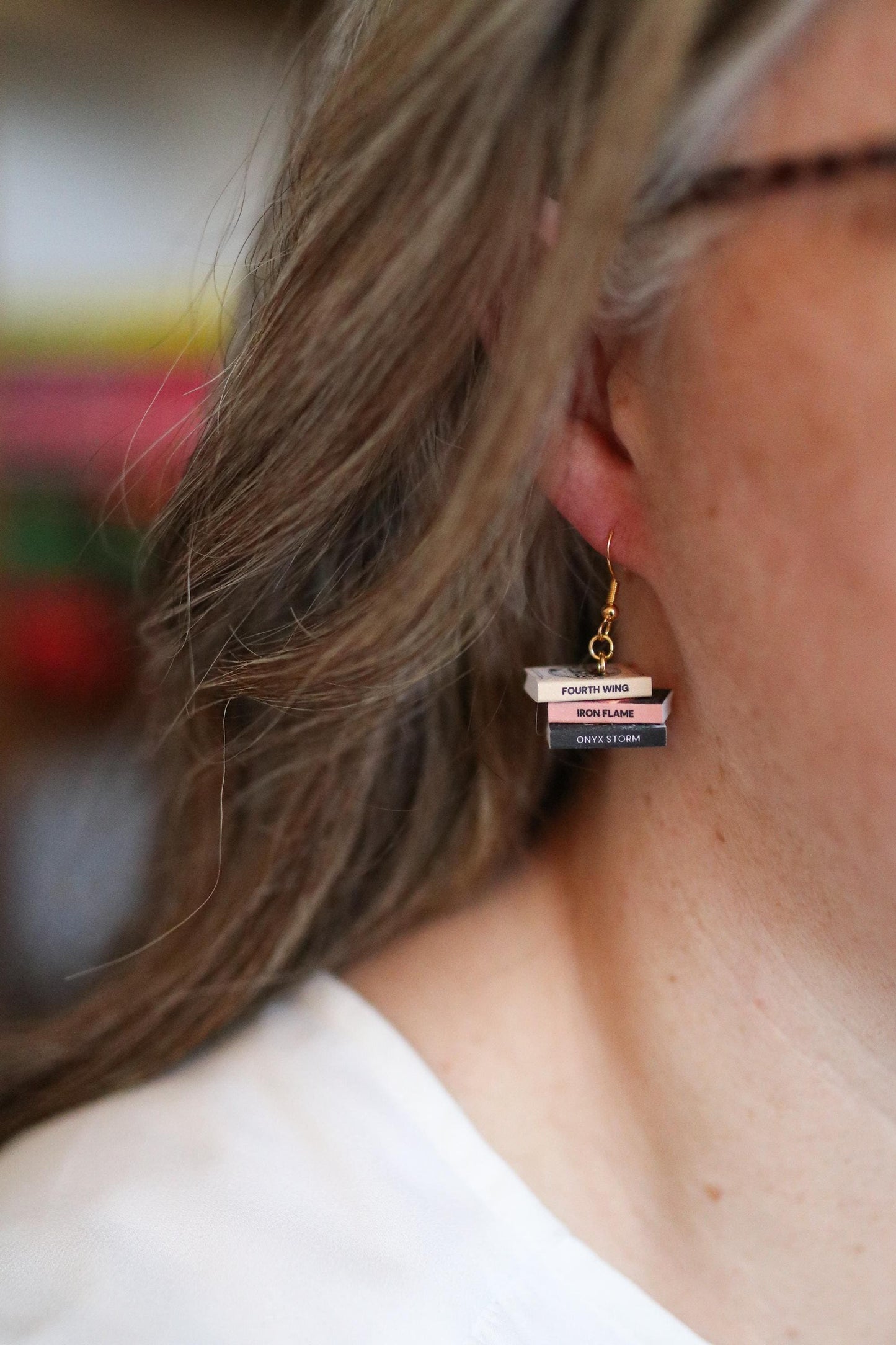 Fourth Wing Bookish Earrings