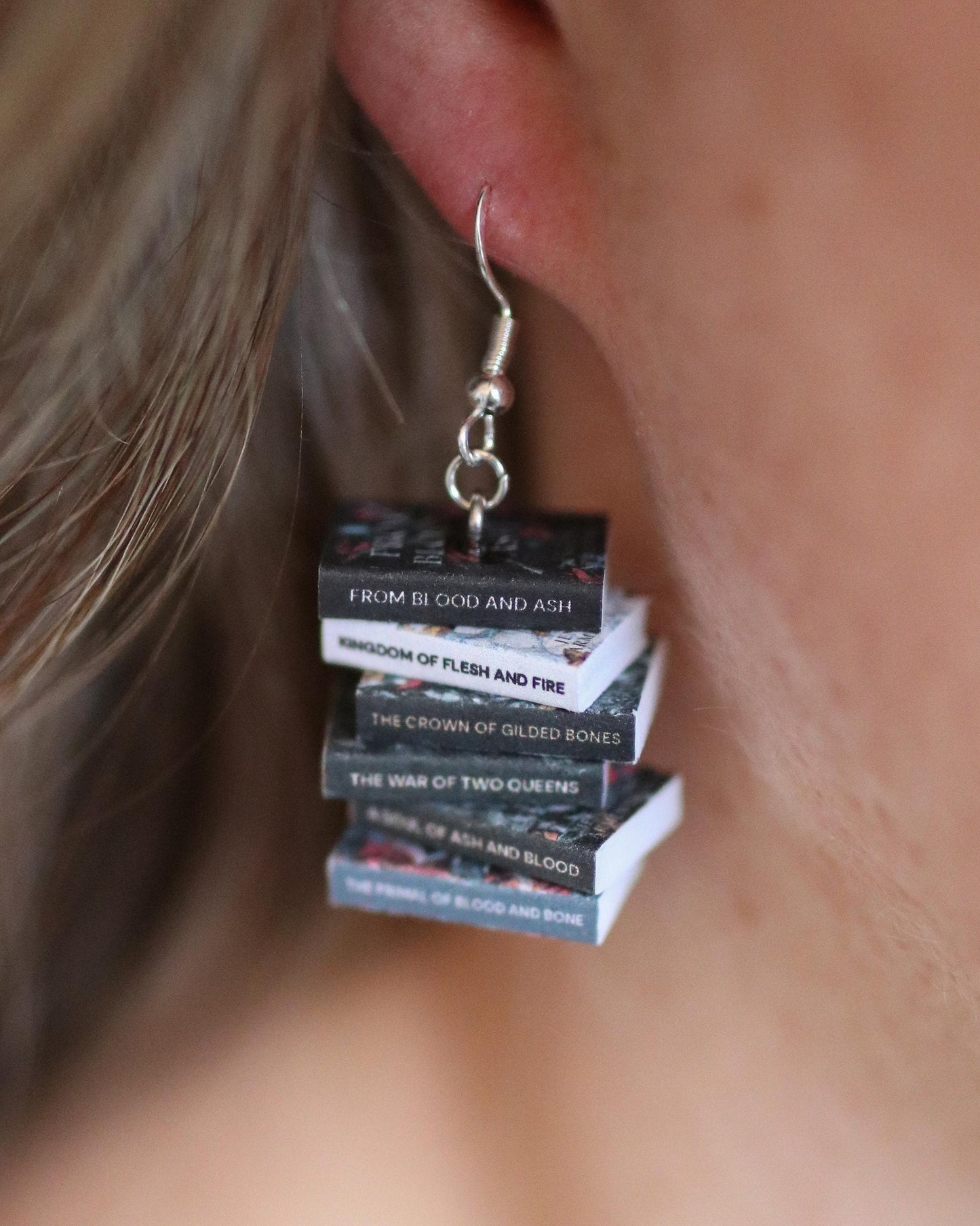 Jennifer L. Armentrout Bookish Earrings