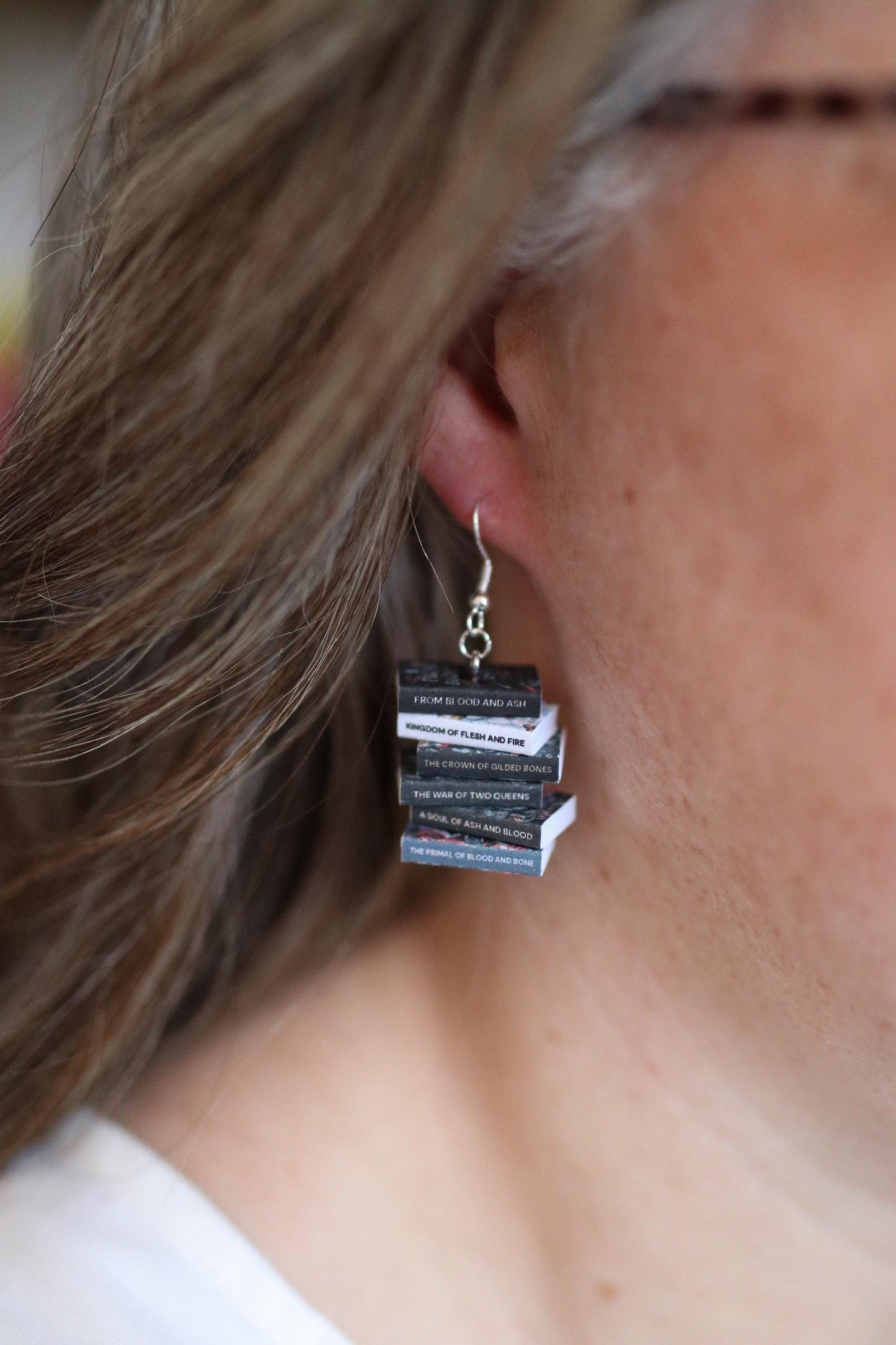 Jennifer L. Armentrout Bookish Earrings