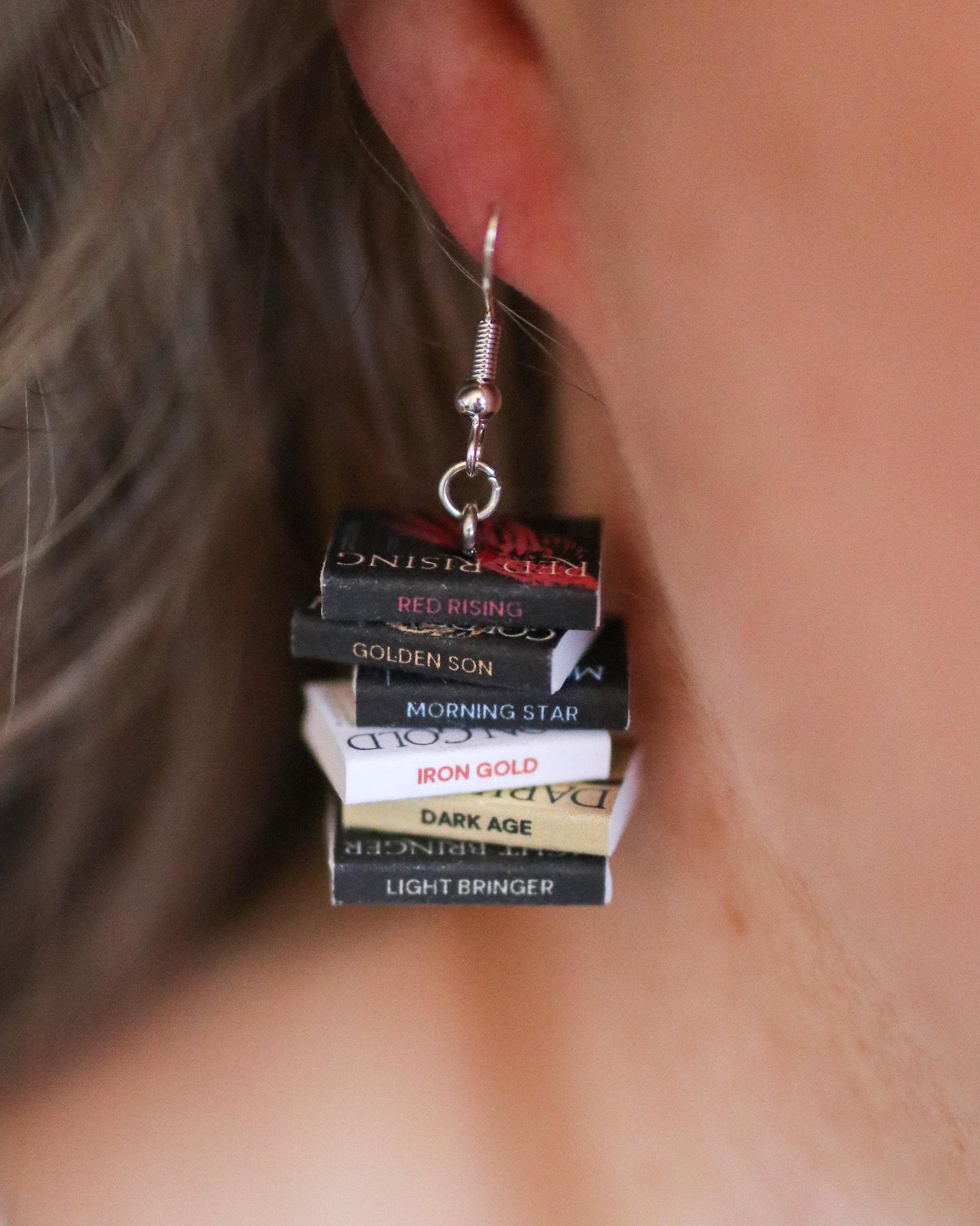 Pierce Brown Bookish Earrings