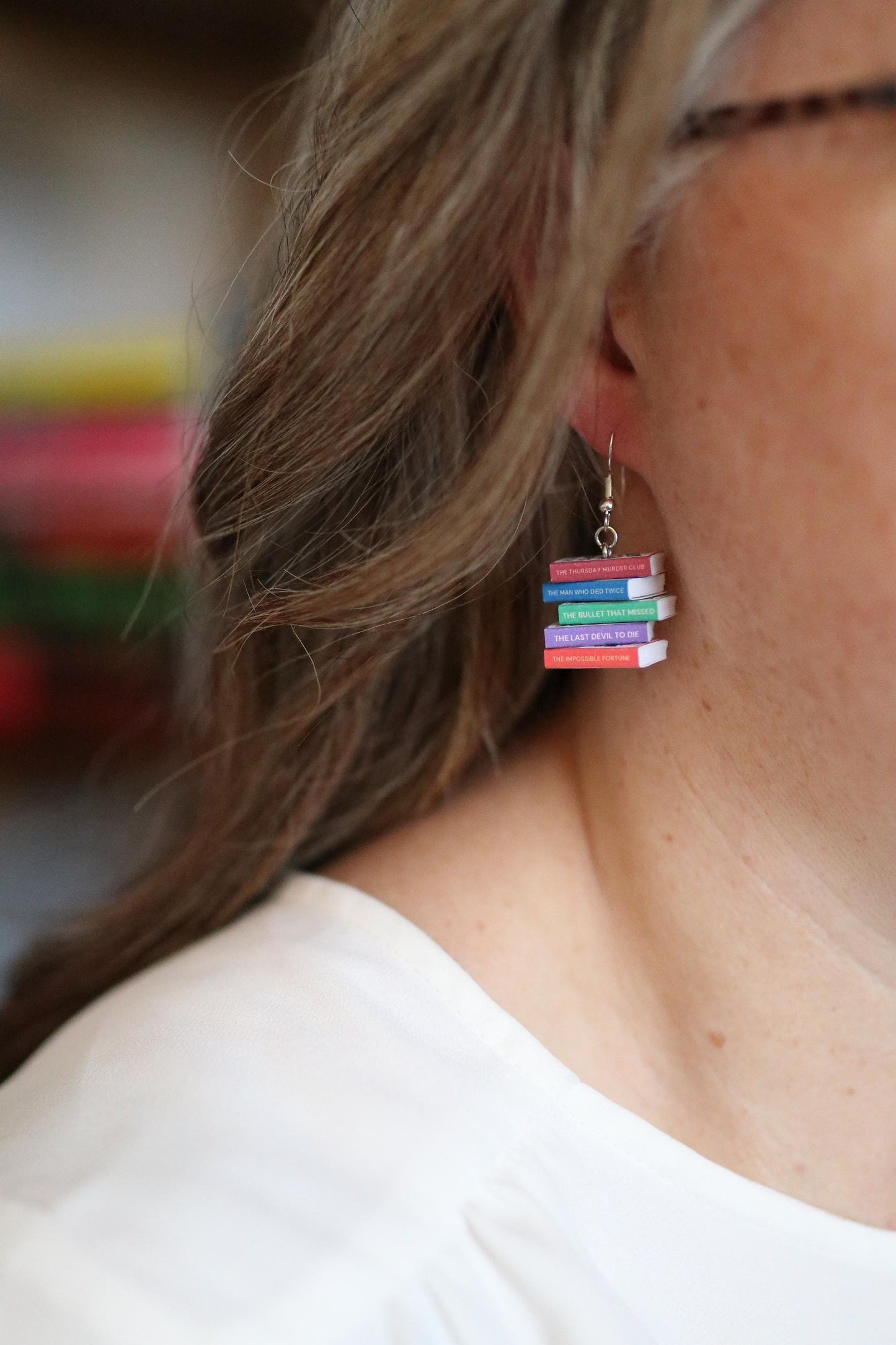 Richard Osman Bookish Earrings