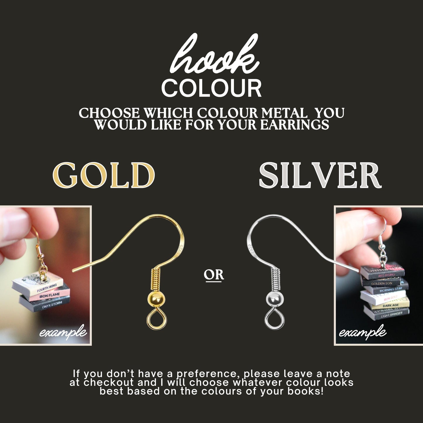 CUSTOM Bookish Earrings