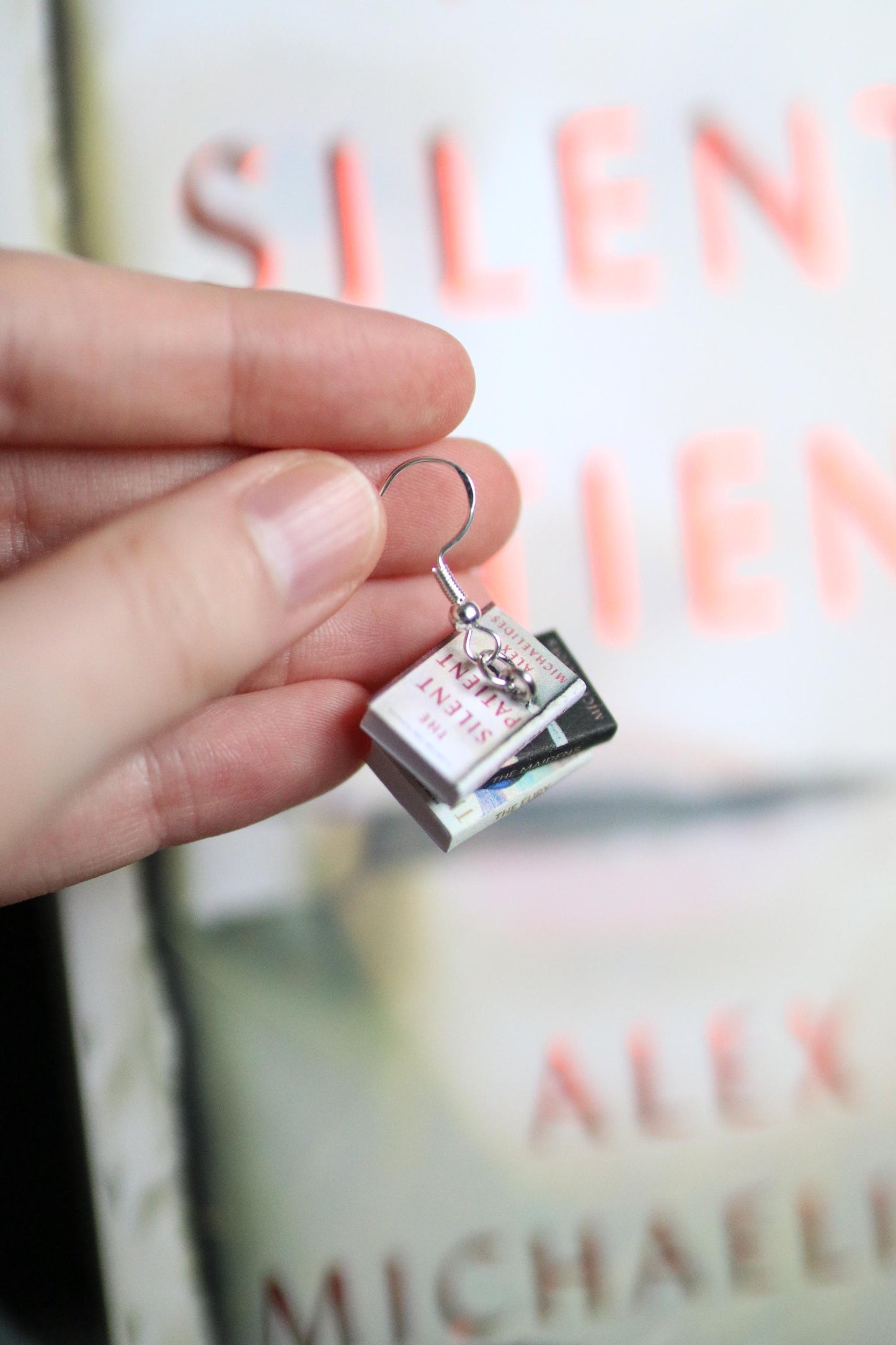 Alex Michaelides Bookish Earrings