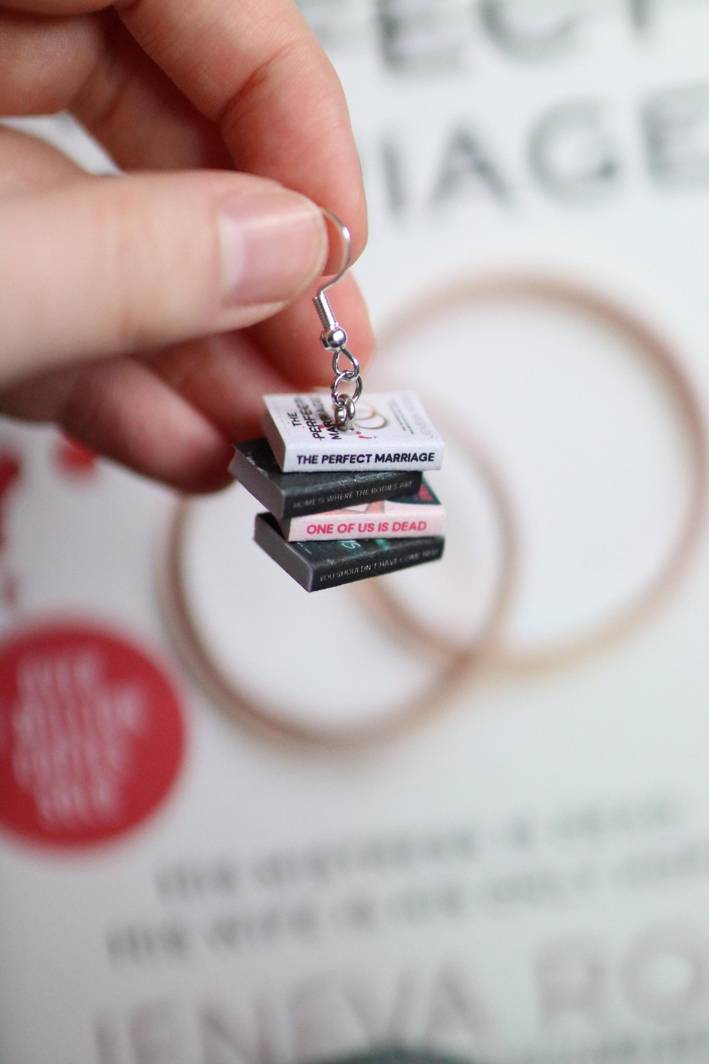 Jeneva Rose Bookish Earrings