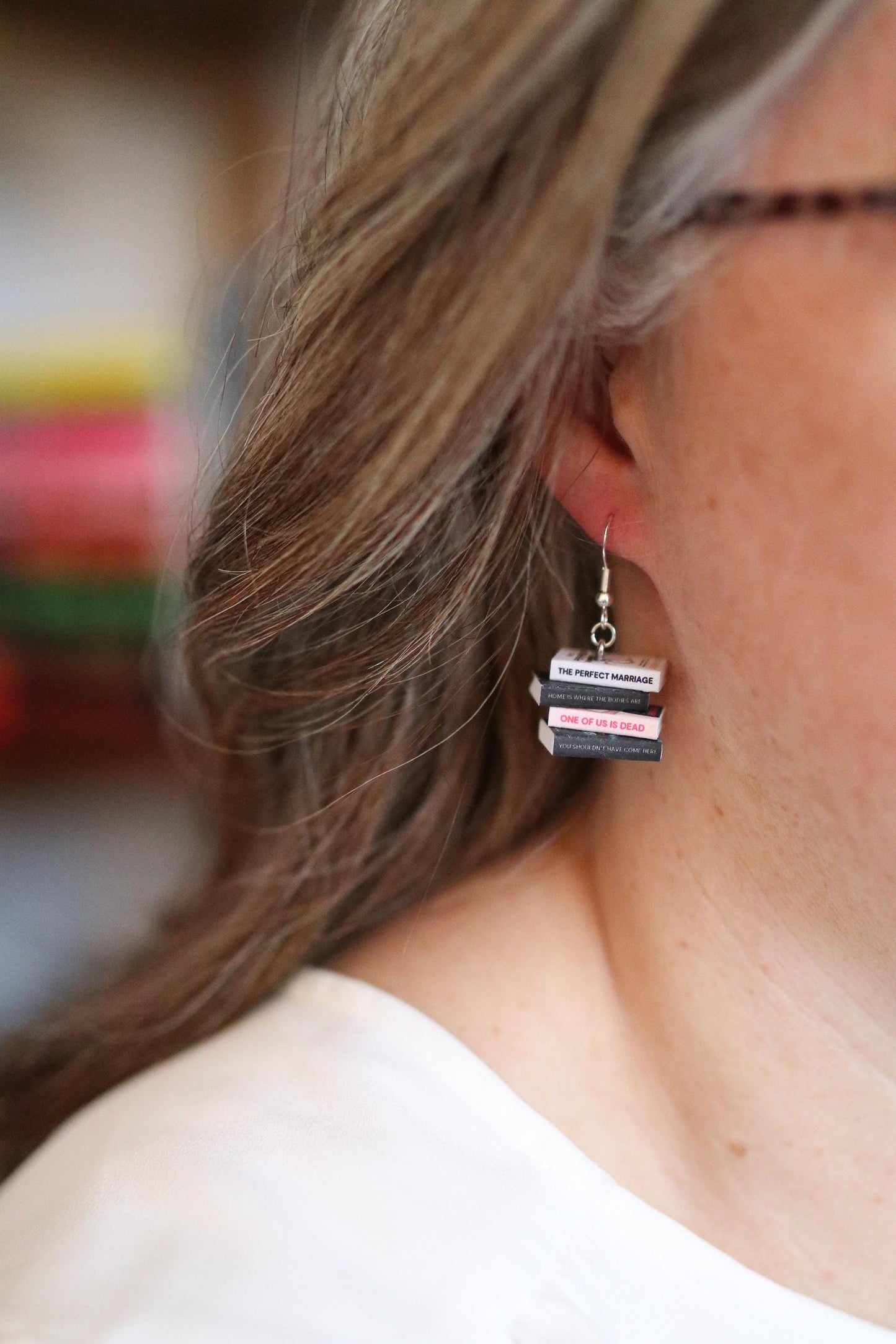 Jeneva Rose Bookish Earrings