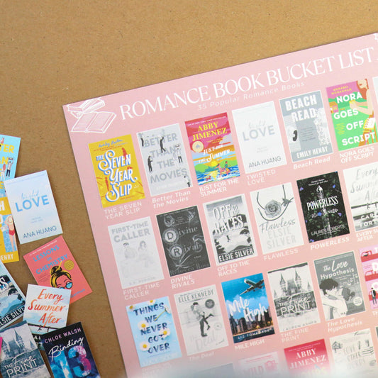 Romance Books Bucket List Sticker POSTER