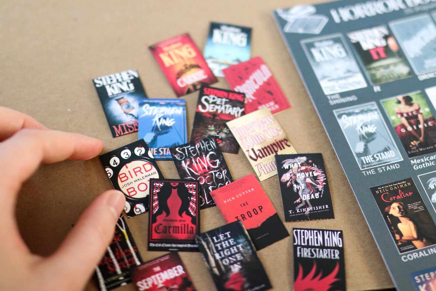 Horror Books Bucket List Sticker POSTER