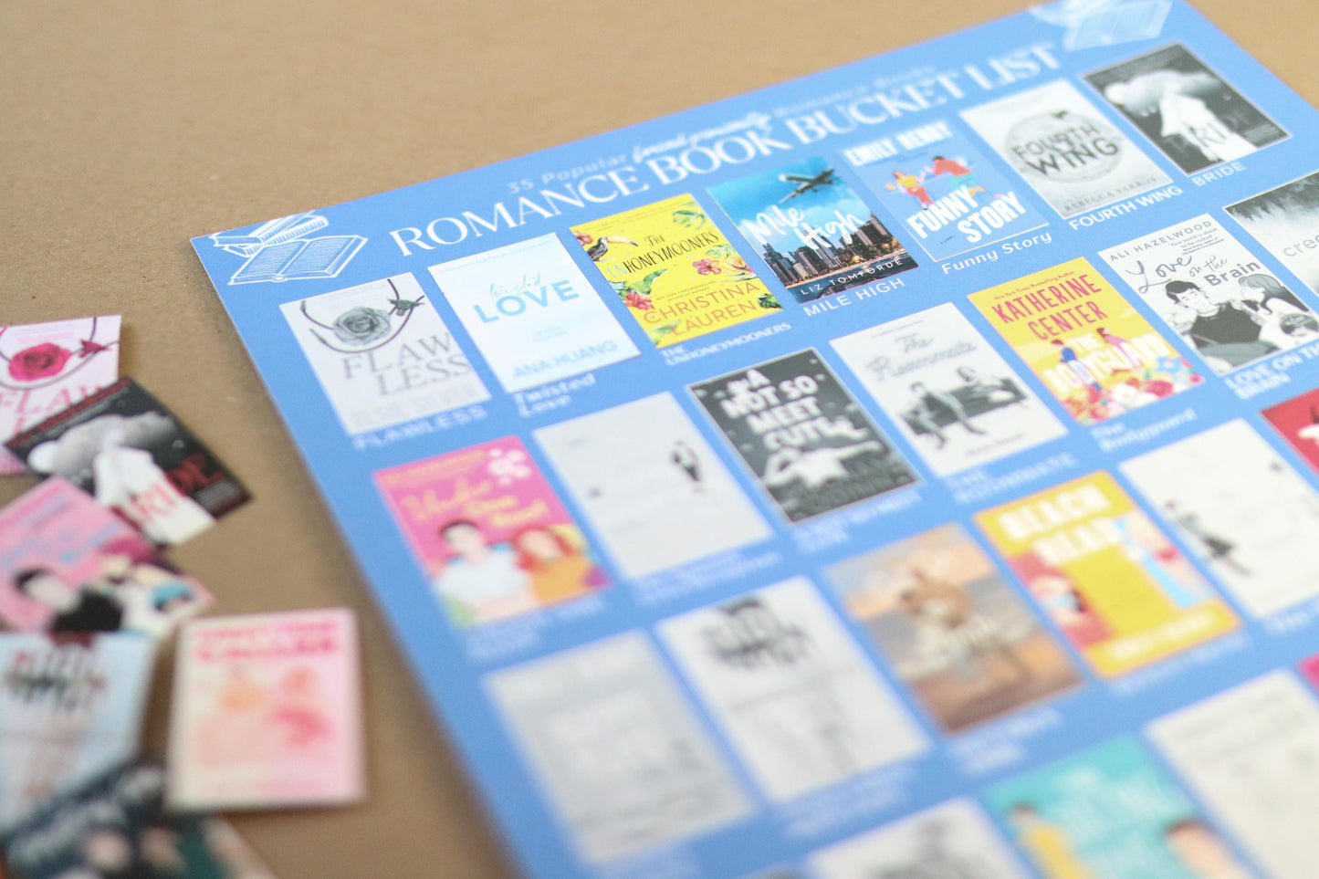 Forced Proximity Trope Books Bucket List Sticker POSTER