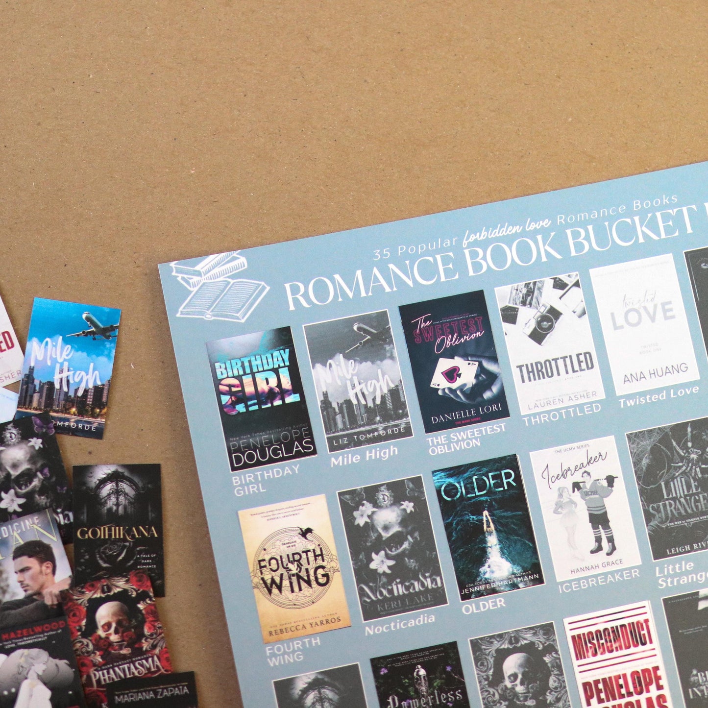 Forbidden Love Trope Books Bucket List Sticker POSTER
