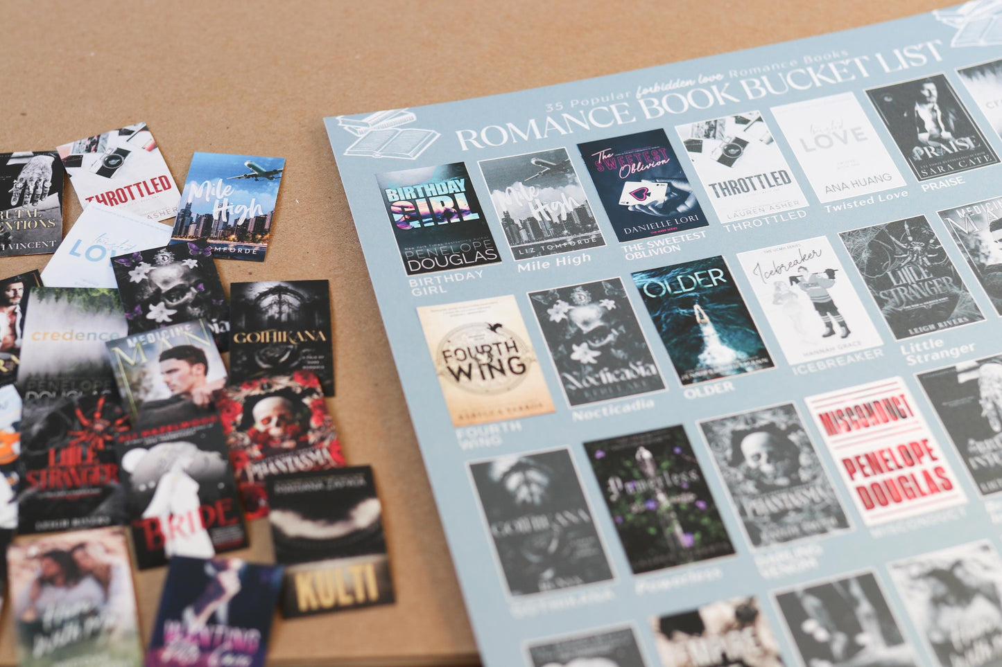 Forbidden Love Trope Books Bucket List Sticker POSTER