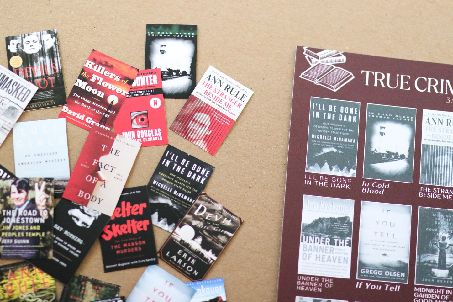True Crime Books Bucket List Sticker POSTER
