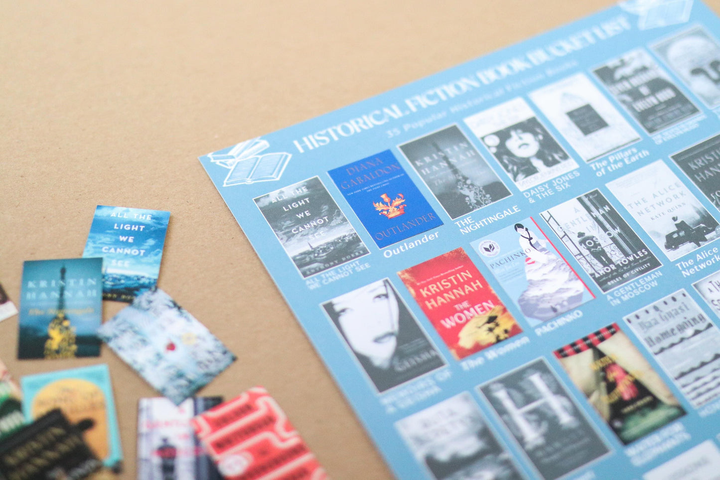 Historical Fiction Books Bucket List Sticker POSTER