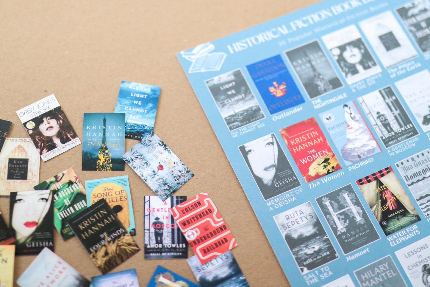 Historical Fiction Books Bucket List Sticker POSTER