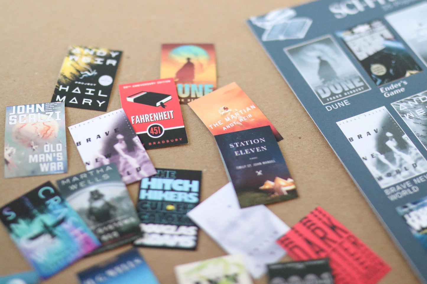 Science Fiction Books Bucket List Sticker POSTER