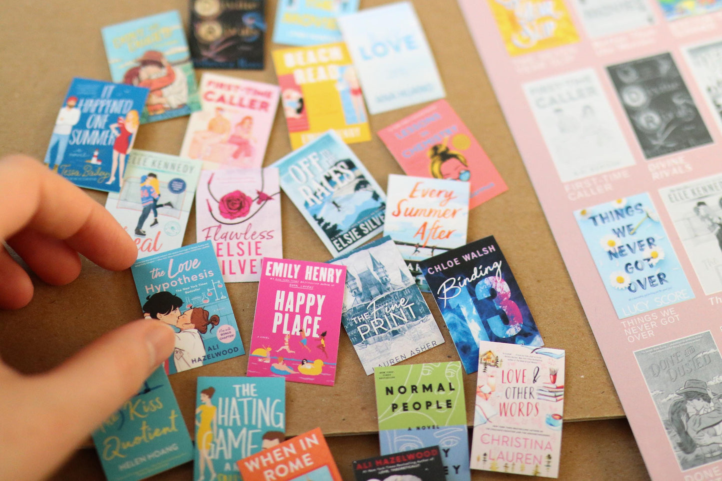 Romance Books Bucket List Sticker POSTER