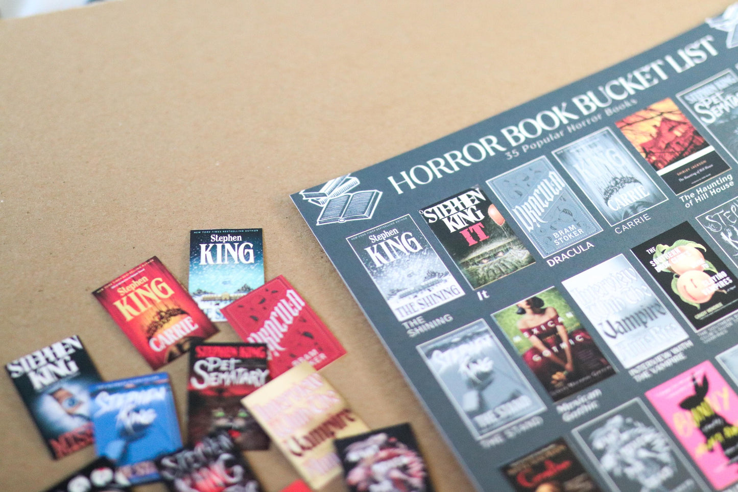 Horror Books Bucket List Sticker POSTER