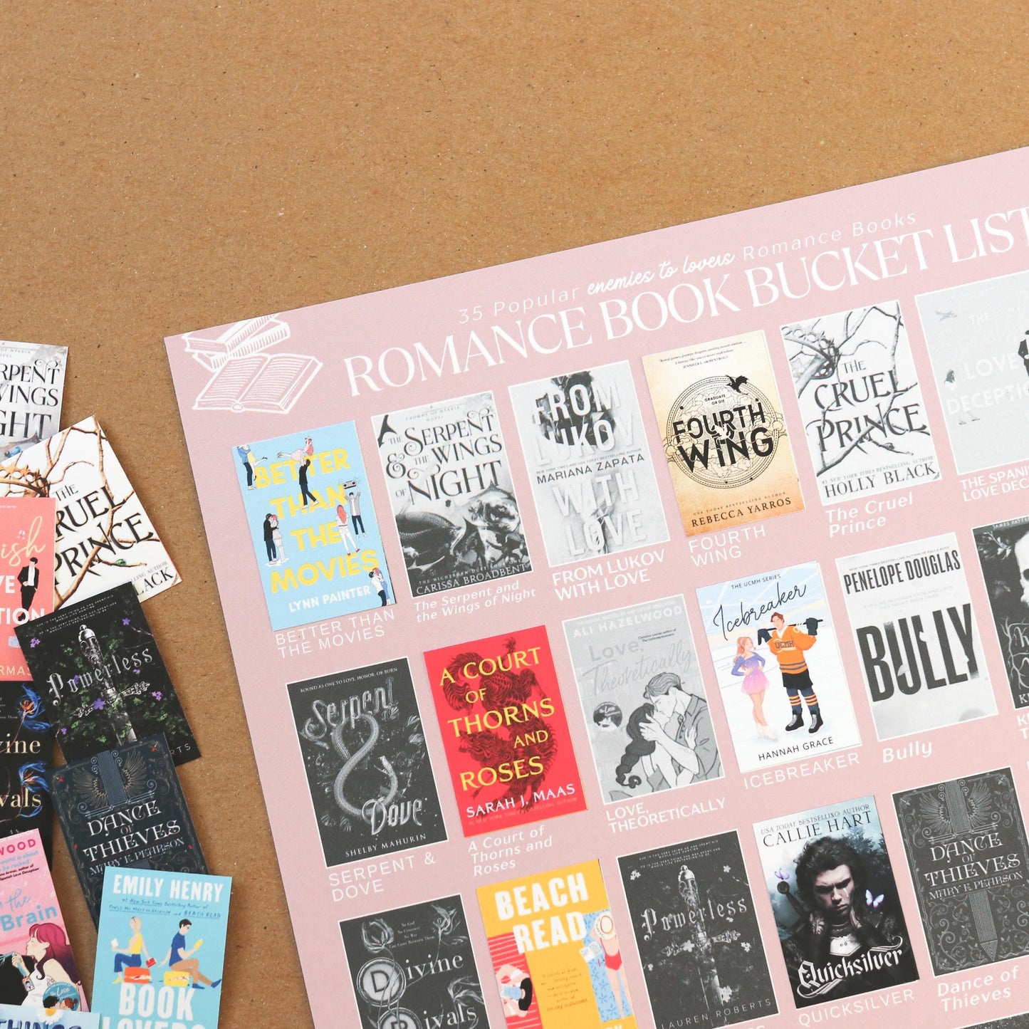 Enemies to Lovers Trope Books Bucket List Sticker POSTER